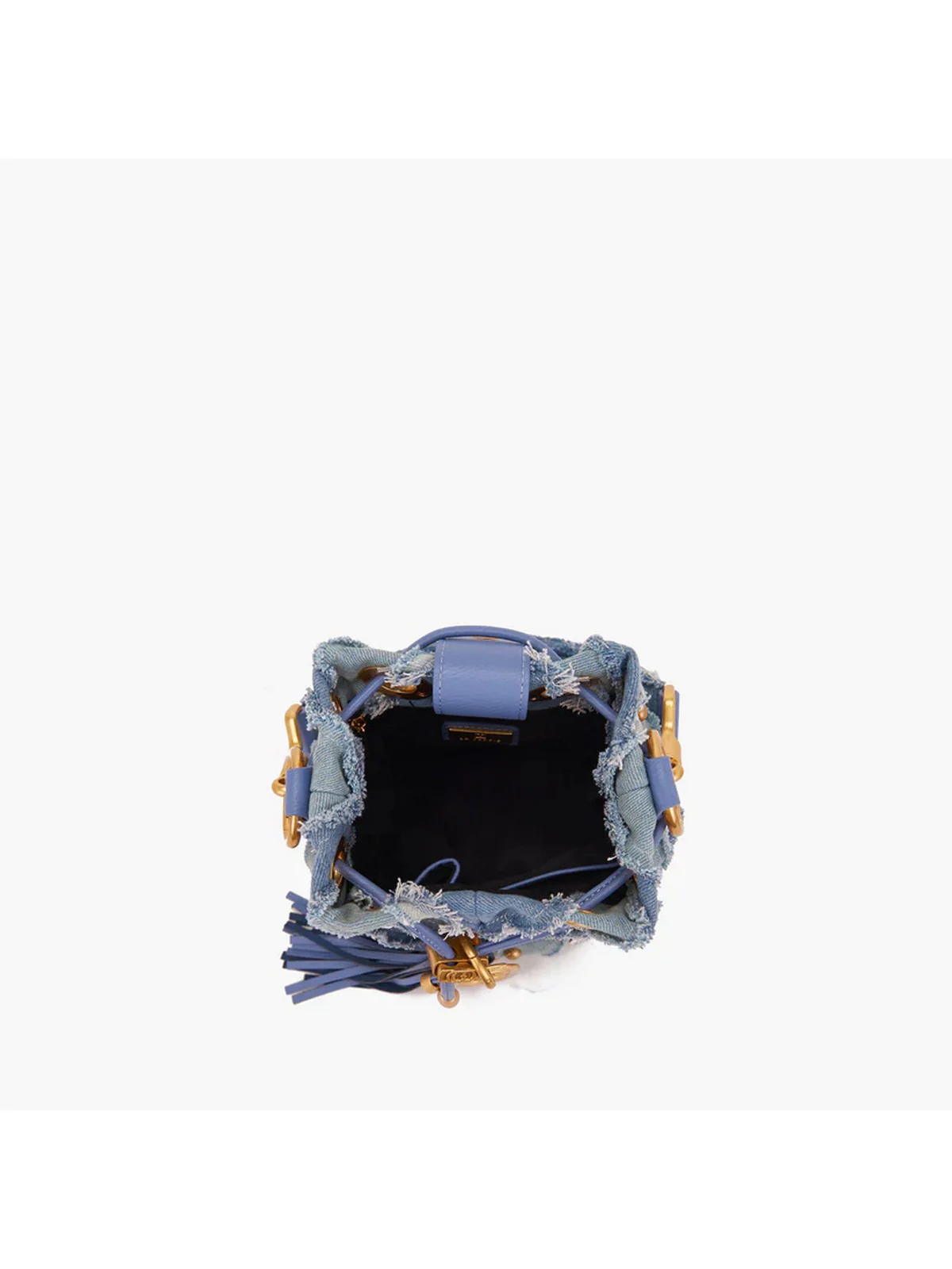 LA CARRIE Borsa Donna MIRROR V SMALL BUCKET SYNTH.+CLOTH 151C-ES-101 SCO/JEA Blu - Image 3