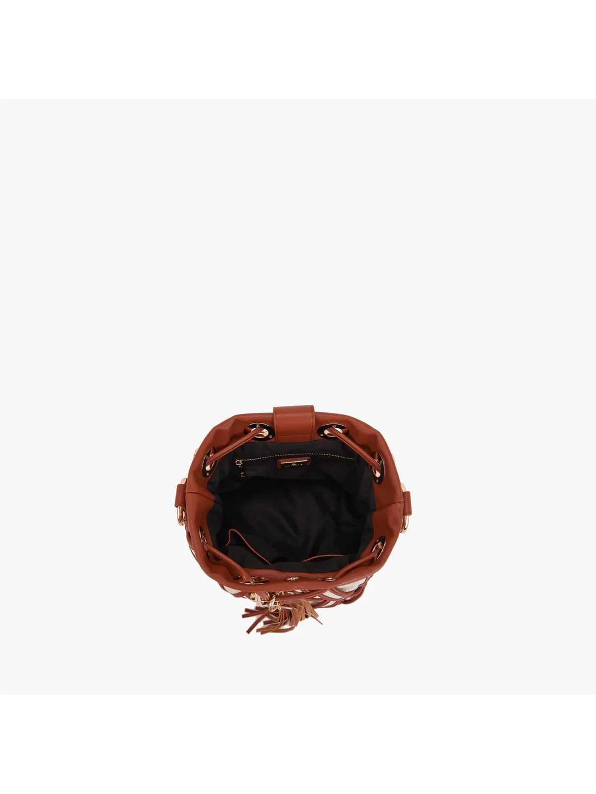LA CARRIE Borsa Donna ROADS BUCKET CANVAS + SYNT. 151M-EM-111 CAS/CUO Marrone - Image 3