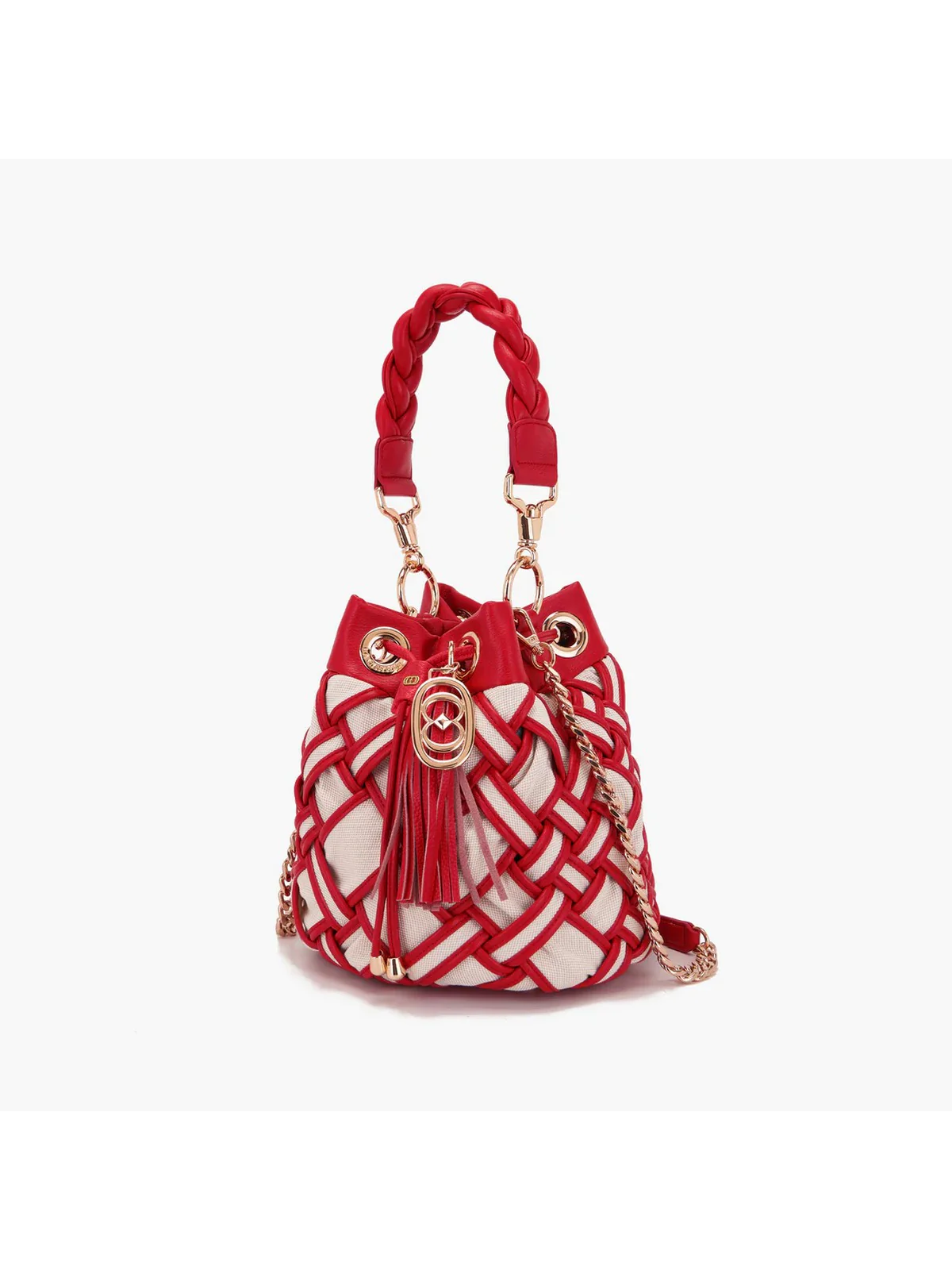 LA CARRIE Borsa Donna ROADS BUCKET CANVAS + SYNT. 151M-EM-111 CAS/RED Rosso - Image 2