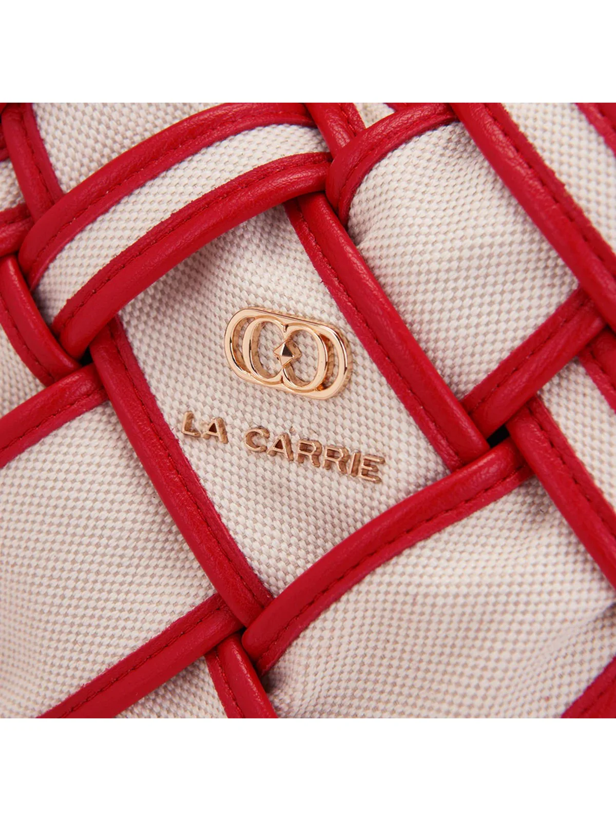 LA CARRIE Borsa Donna ROADS BUCKET CANVAS + SYNT. 151M-EM-111 CAS/RED Rosso - Image 3