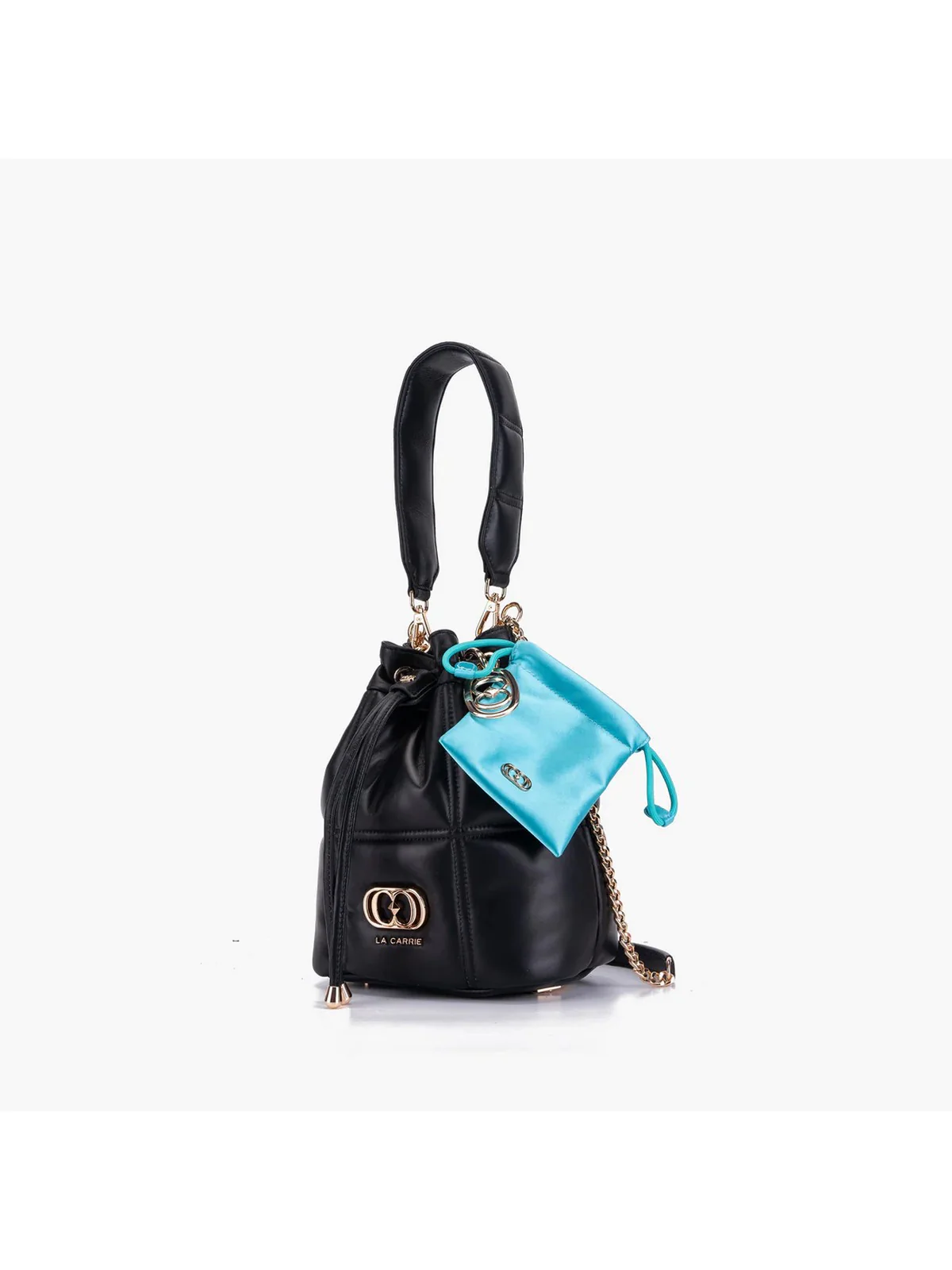 LA CARRIE Borsa Donna SQ.PLOT BUCKET LEATHER 151P-MB-17 LEA/BLA Nero - Image 2
