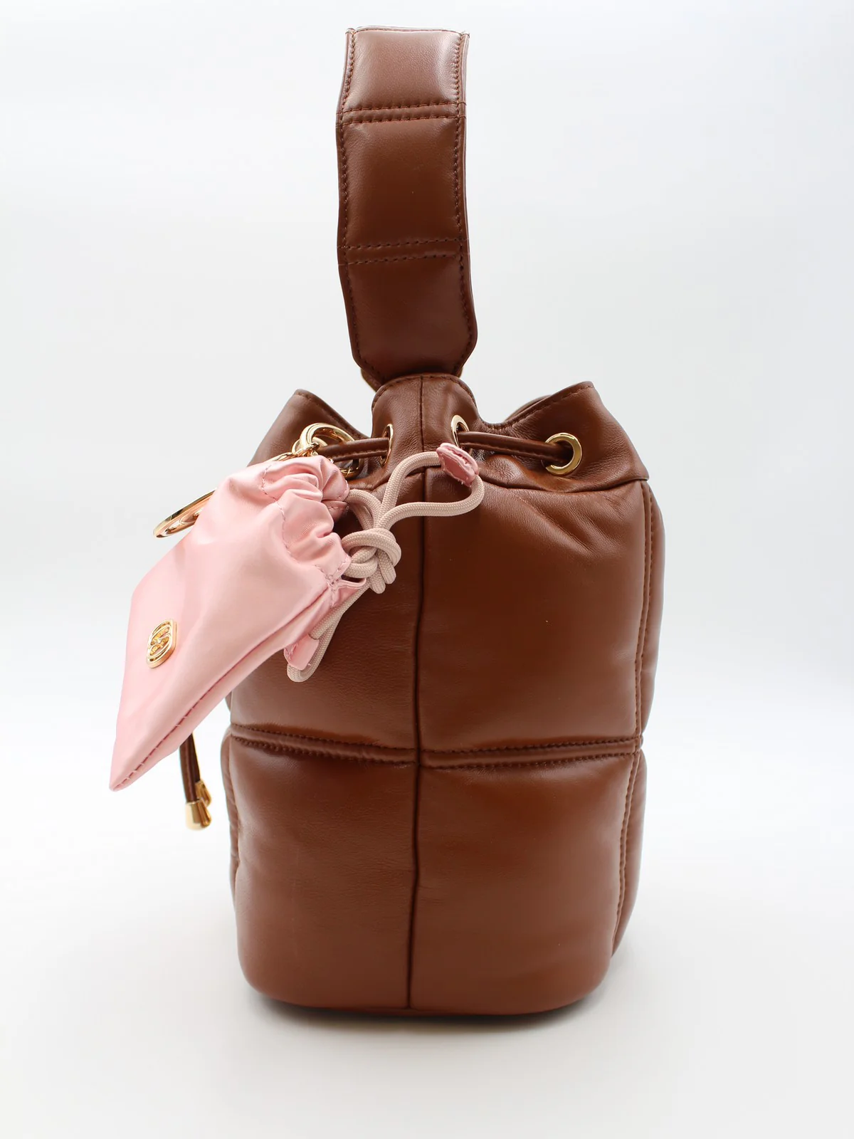 LA CARRIE Borsa Donna SQ.PLOT BUCKET LEATHER 151P-MB-17 LEA/CUO Marrone - Image 2