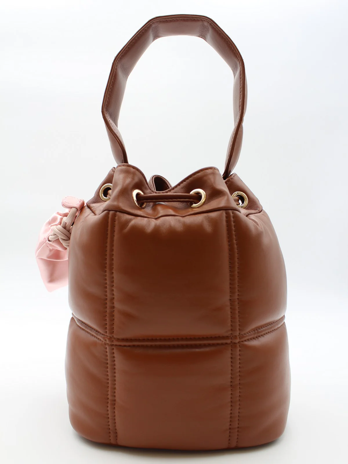 LA CARRIE Borsa Donna SQ.PLOT BUCKET LEATHER 151P-MB-17 LEA/CUO Marrone - Image 3