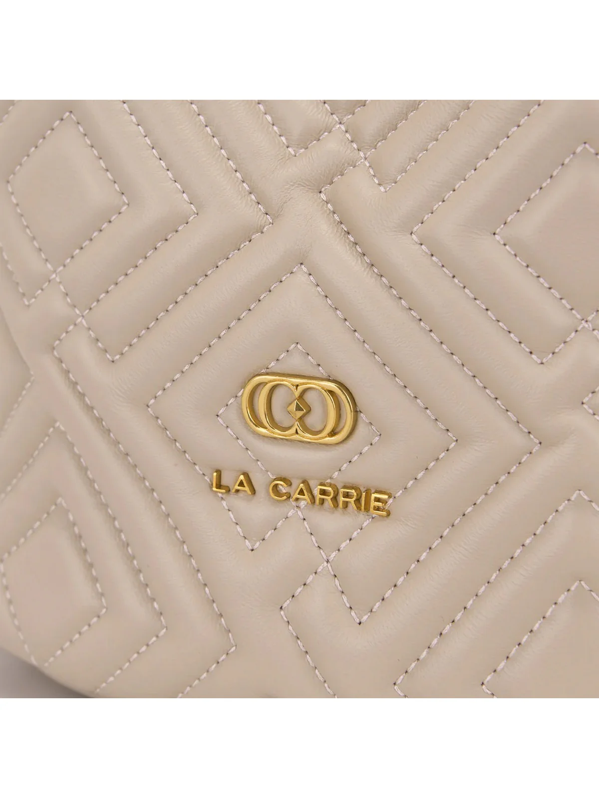 LA CARRIE Borsa Donna STITCH&SPOON BUCKET LEATHER 151P-MB-19 LEA/BEI Beige - Image 4