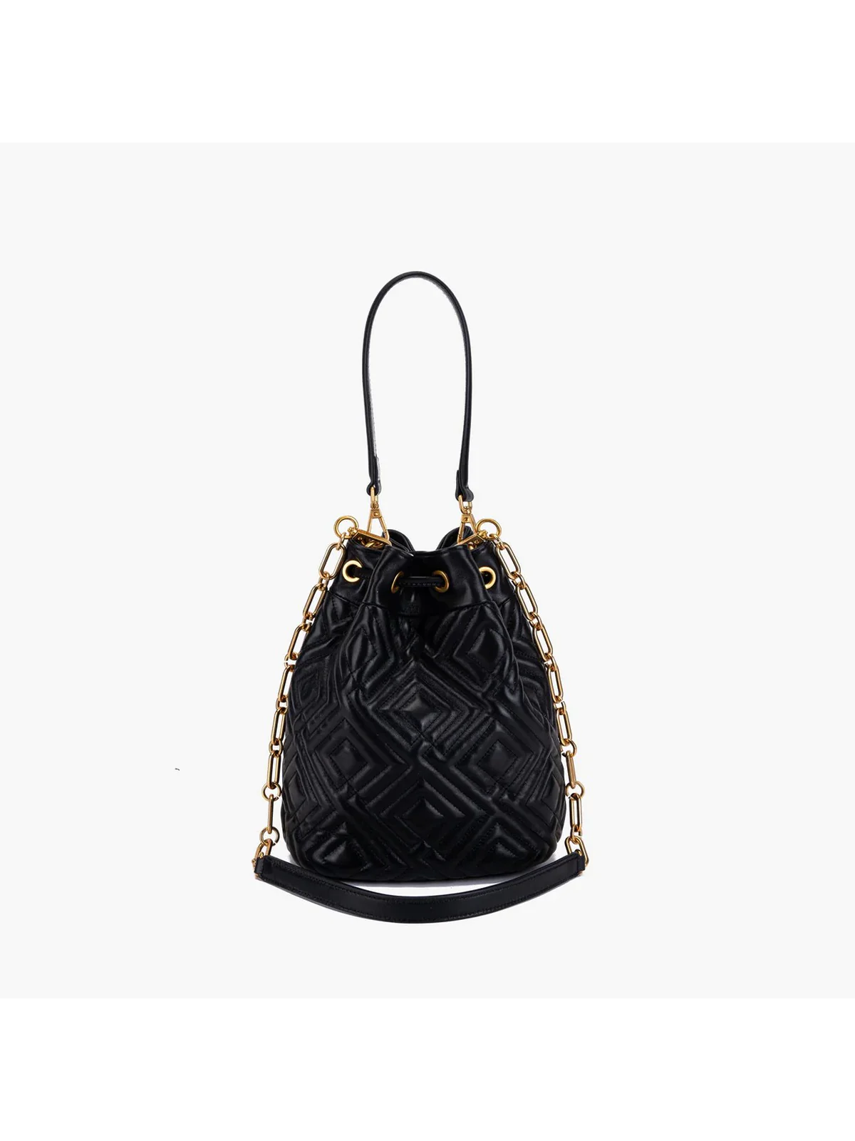 LA CARRIE Borsa Donna STITCH&SPOON BUCKET LEATHER 151P-MB-19 LEA/BLA Nero - Image 5