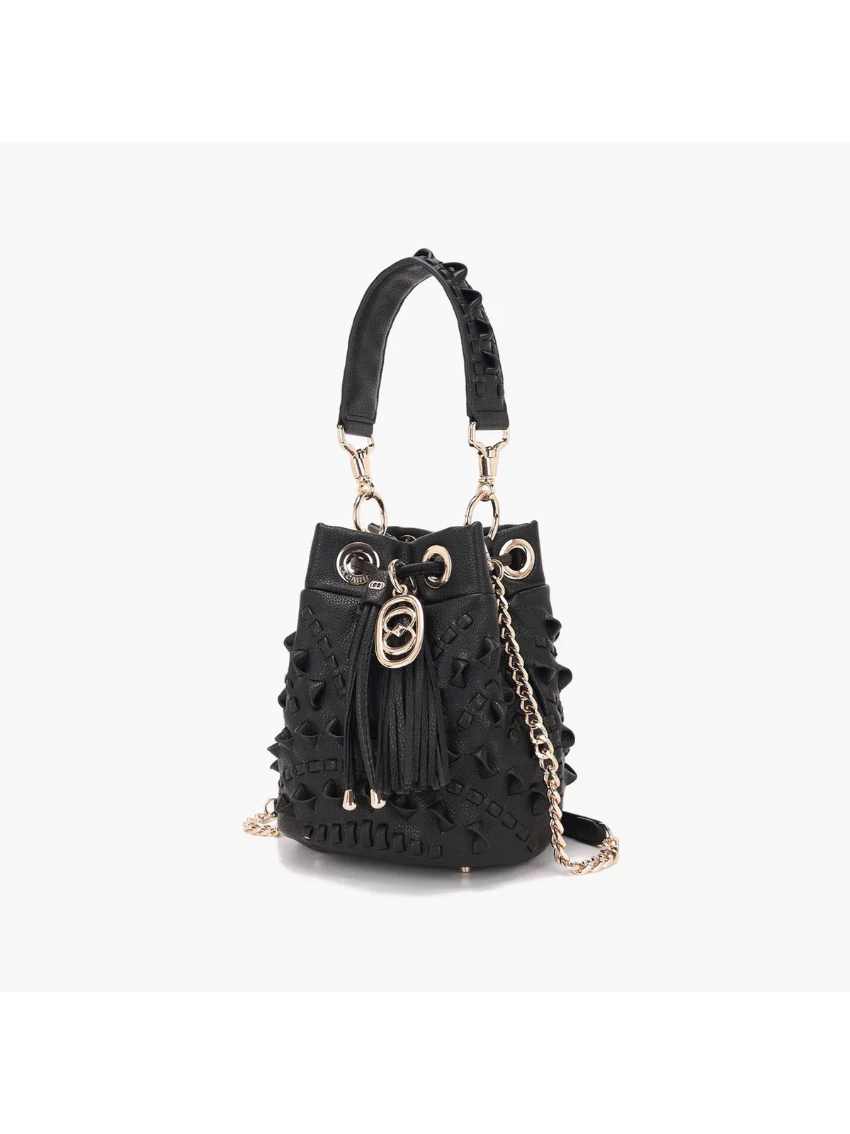 LA CARRIE Borsa Donna SUNRISE BUCKET SYNT. TUMBLED 151M-EM-113 TBS/BLA Nero - Image 2
