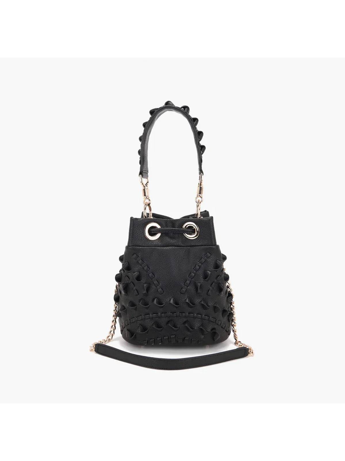 LA CARRIE Borsa Donna SUNRISE BUCKET SYNT. TUMBLED 151M-EM-113 TBS/BLA Nero - Image 3