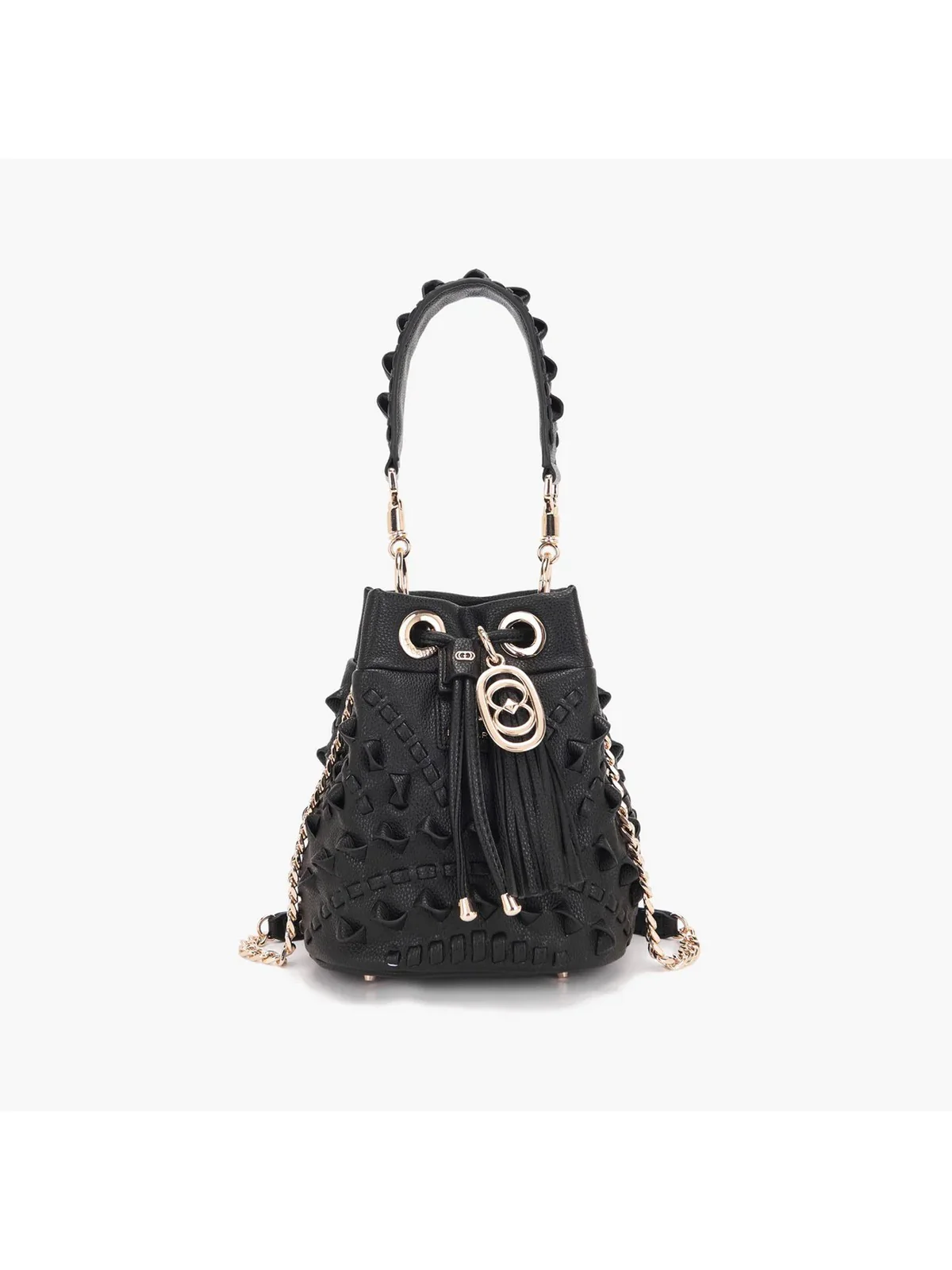 LA CARRIE Borsa Donna SUNRISE BUCKET SYNT. TUMBLED 151M-EM-113 TBS/BLA Nero - Image 5