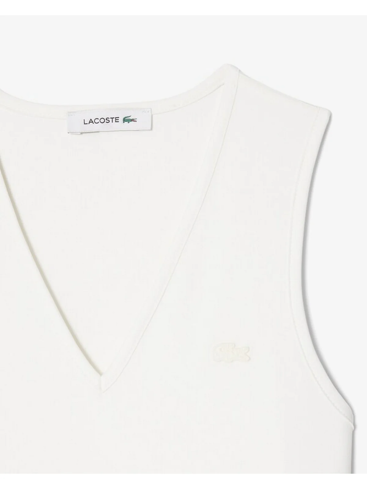 LACOSTE Abito Donna EF2432 70V Bianco - Image 4