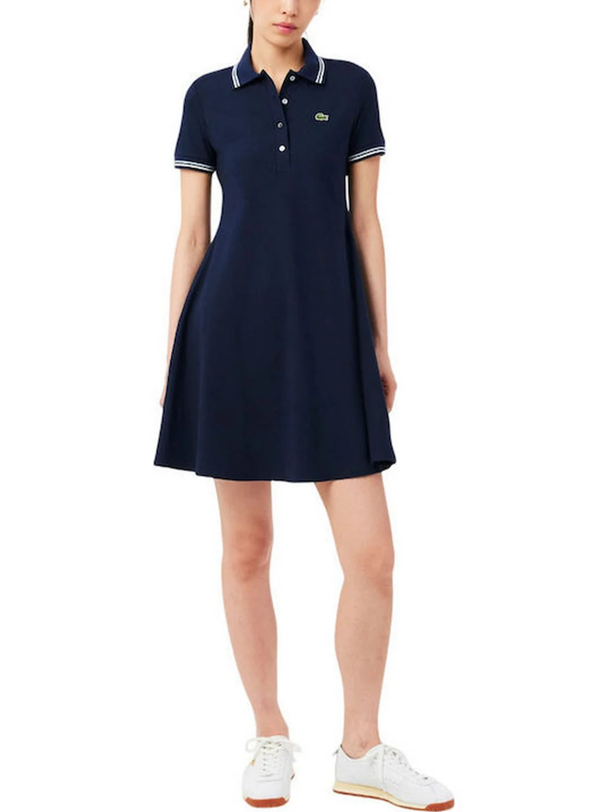 LACOSTE Abito Donna EF5288 3UI BLU - Image 3