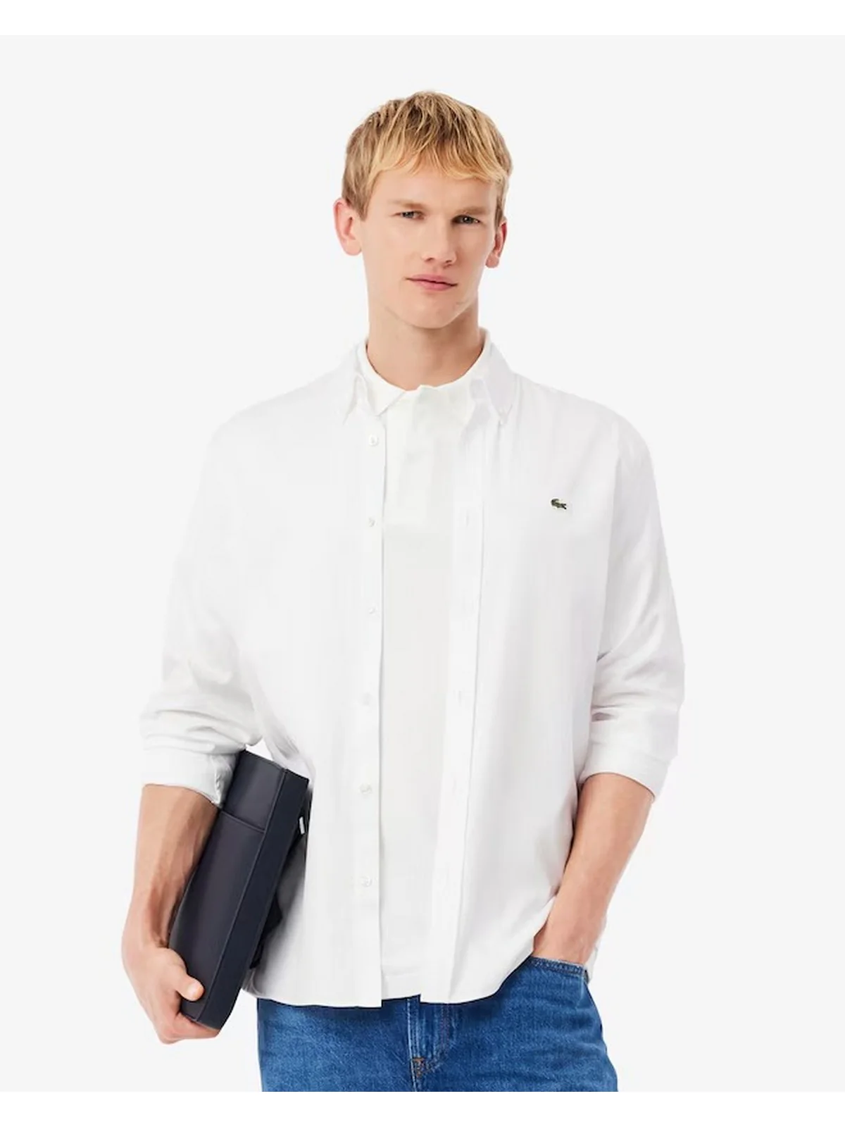 LACOSTE Camicia Uomo CH2933 001 Bianco - Image 3
