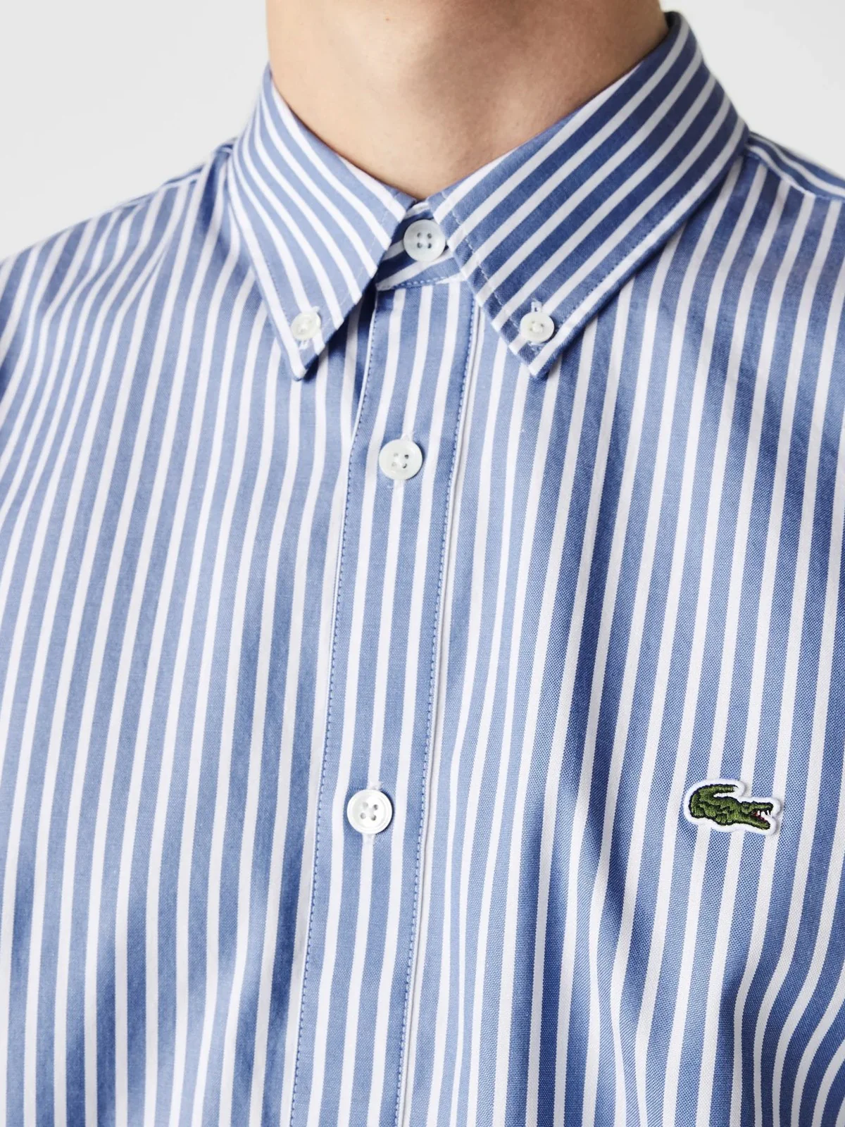 LACOSTE Camicia Uomo  CH2936 F6Z Bianco - Image 4
