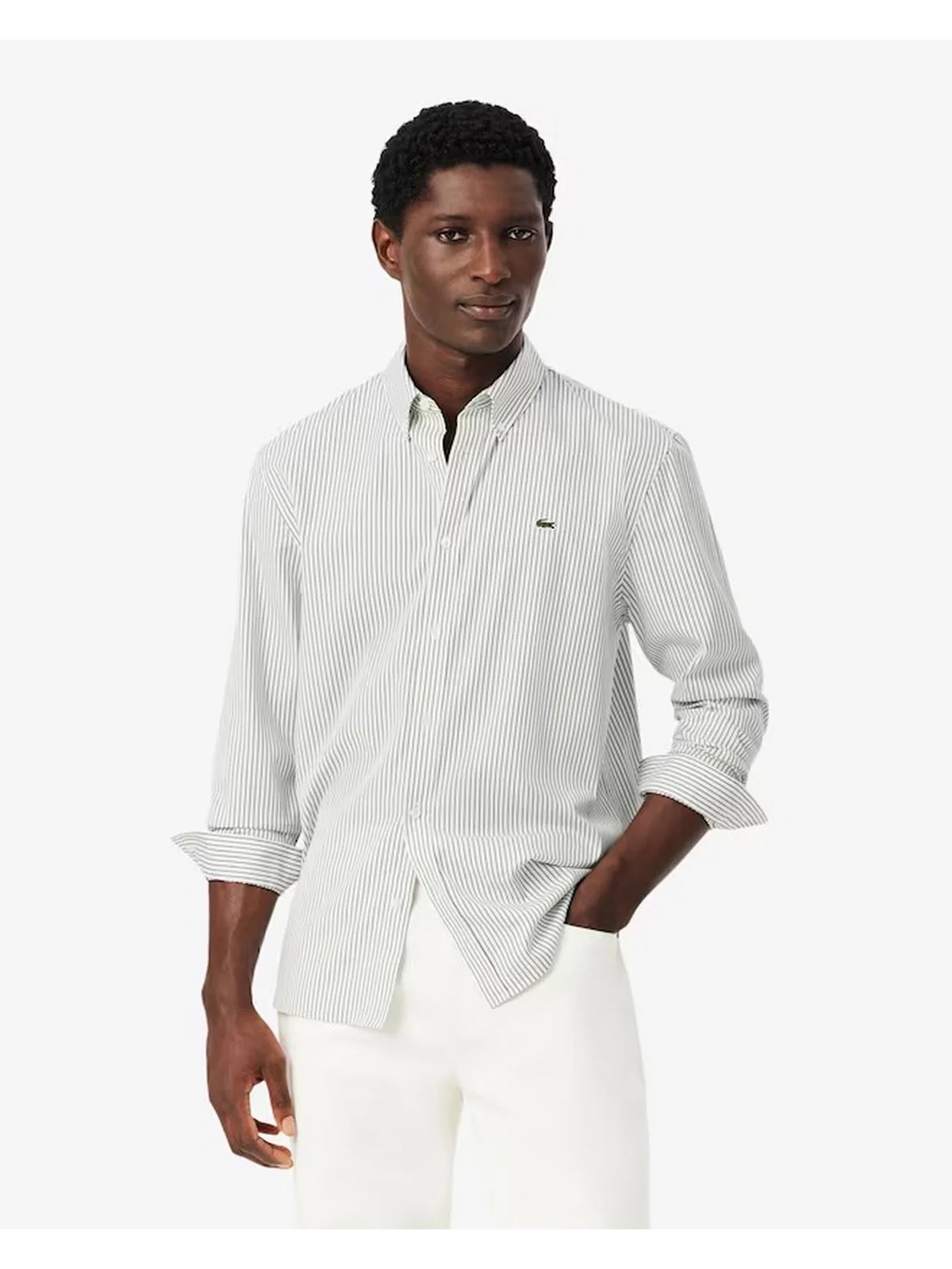 LACOSTE Camicia Uomo CH5084 324 Verde - Image 2