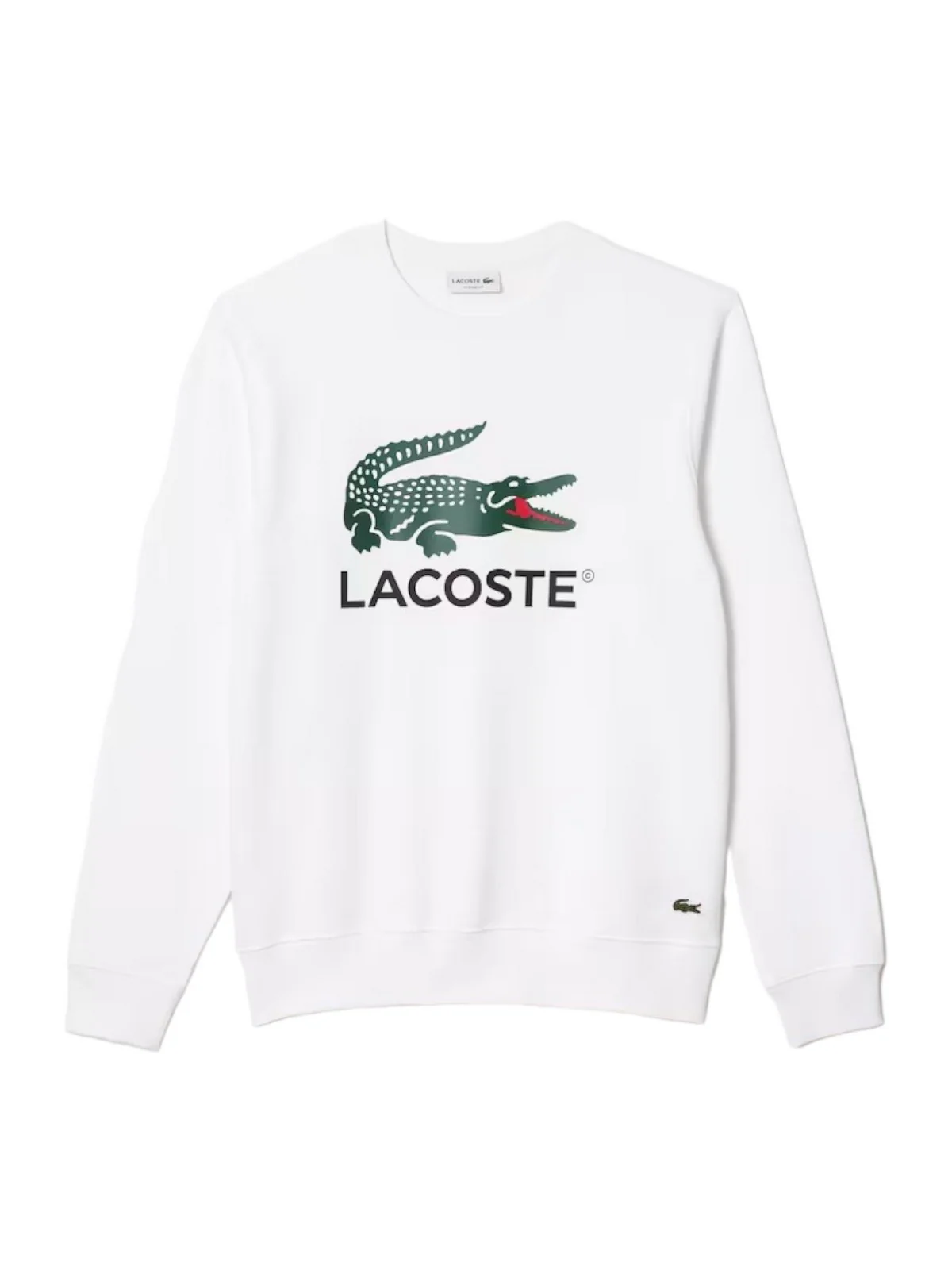 LACOSTE Felpa Uomo SH1281 001 Bianco