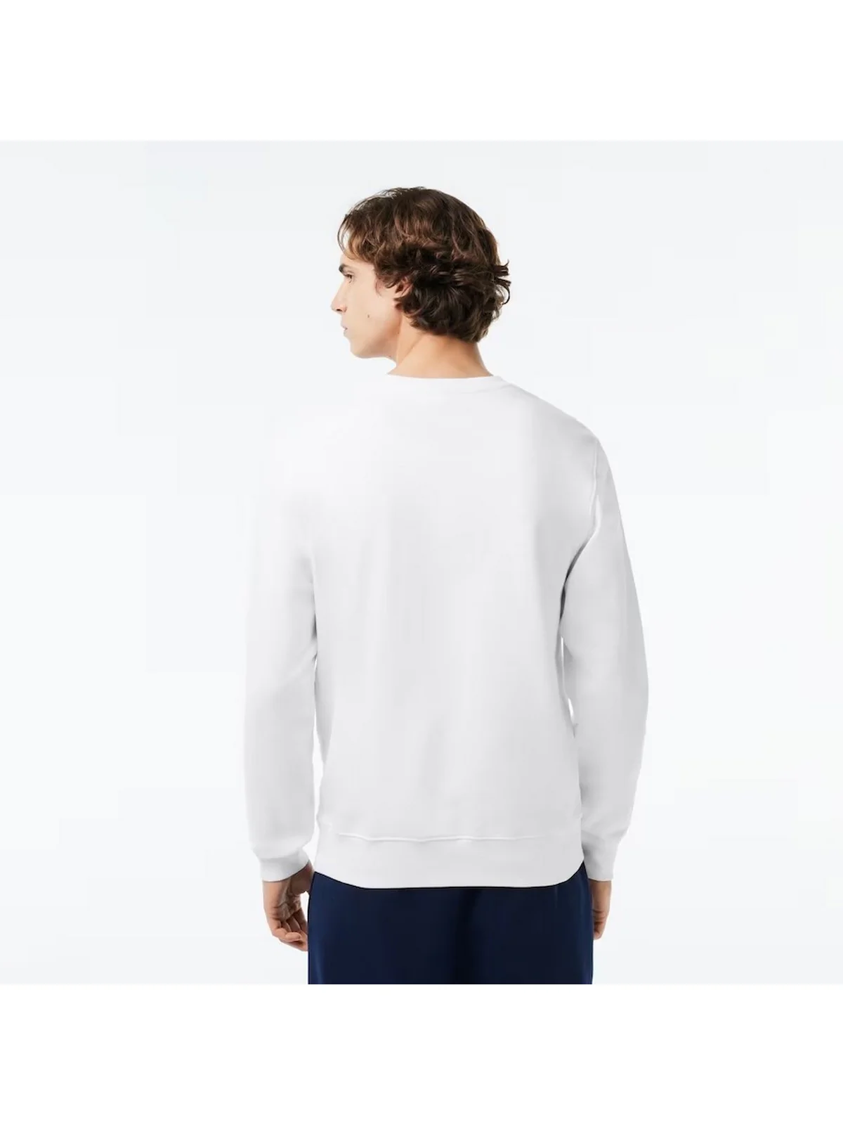 LACOSTE Felpa Uomo SH1281 001 Bianco - Image 3