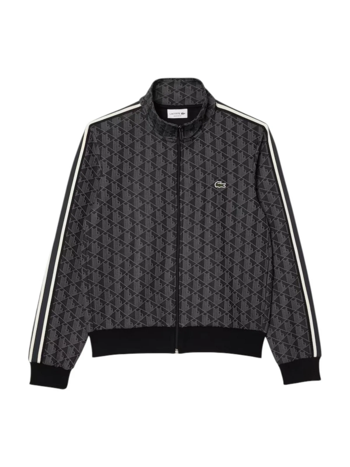 LACOSTE Felpa Uomo SH1368 4PC NERO/GRIGIO SCURO