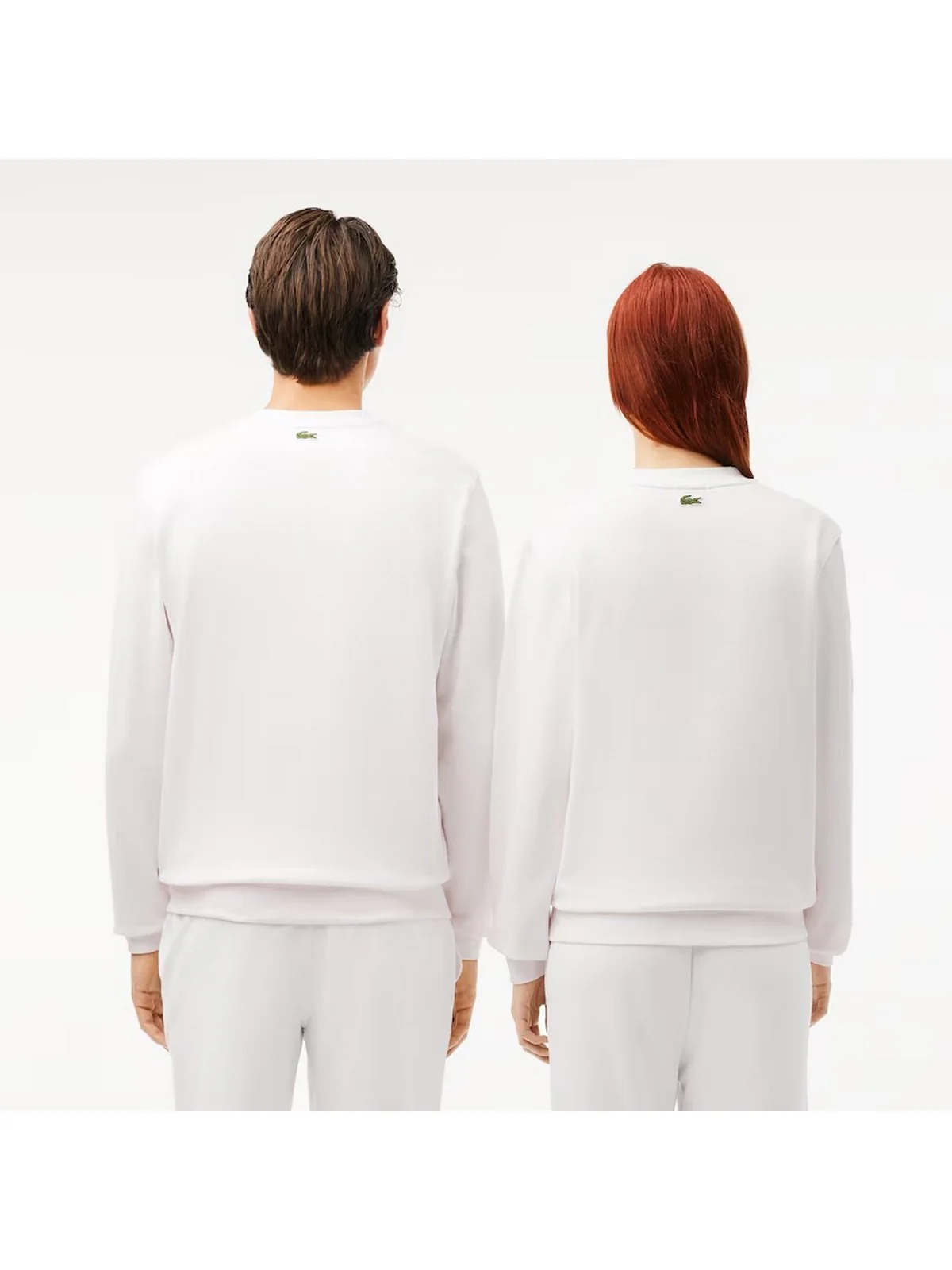 LACOSTE Felpa Uomo  SH2736 70V Bianco - Image 3