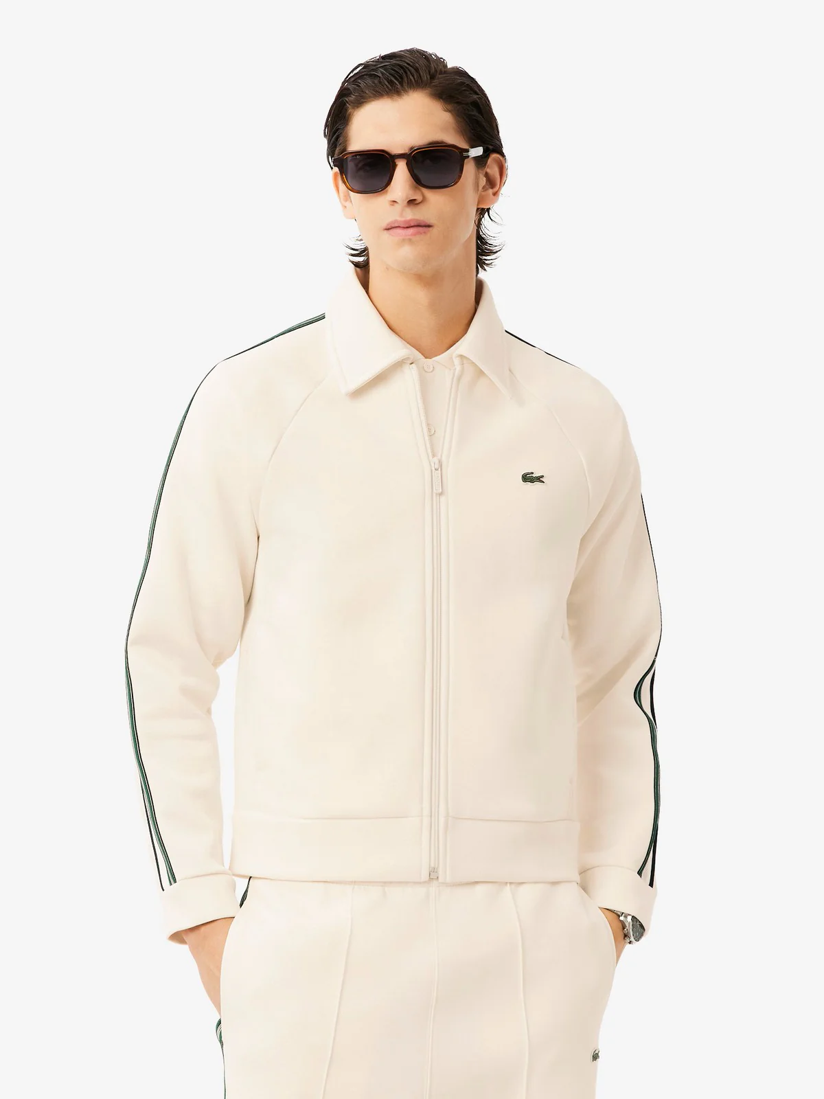 LACOSTE Felpa Uomo  SH5927 XFJ Beige - Image 2