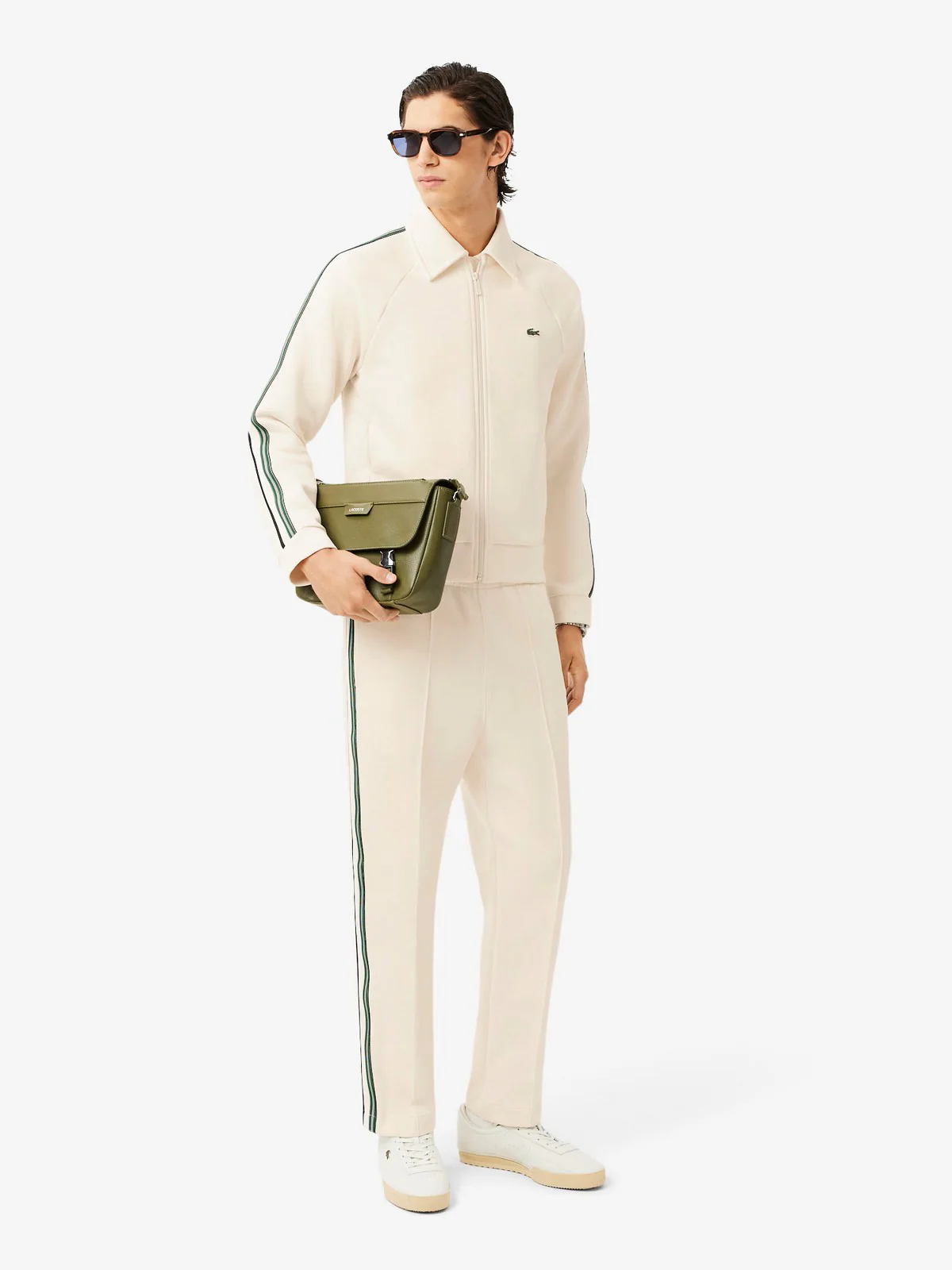 LACOSTE Felpa Uomo  SH5927 XFJ Beige - Image 4