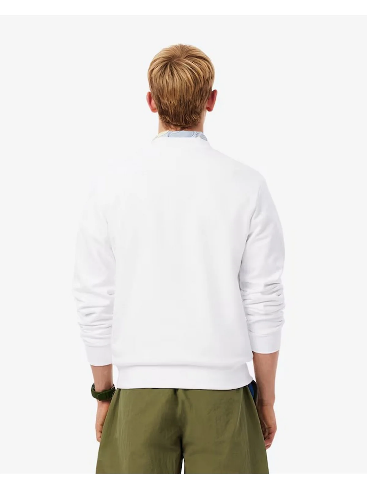 LACOSTE Felpa Uomo SH9801 001 Bianco - Image 4