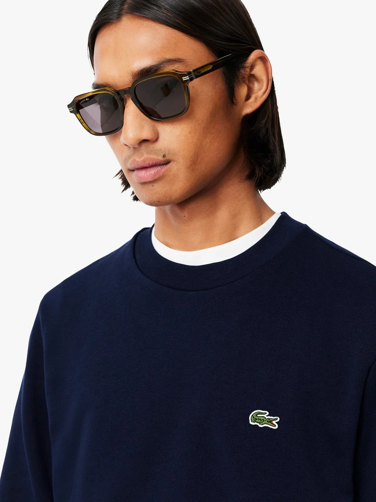 LACOSTE Felpa Uomo  SH9801 166 Blu - Image 4
