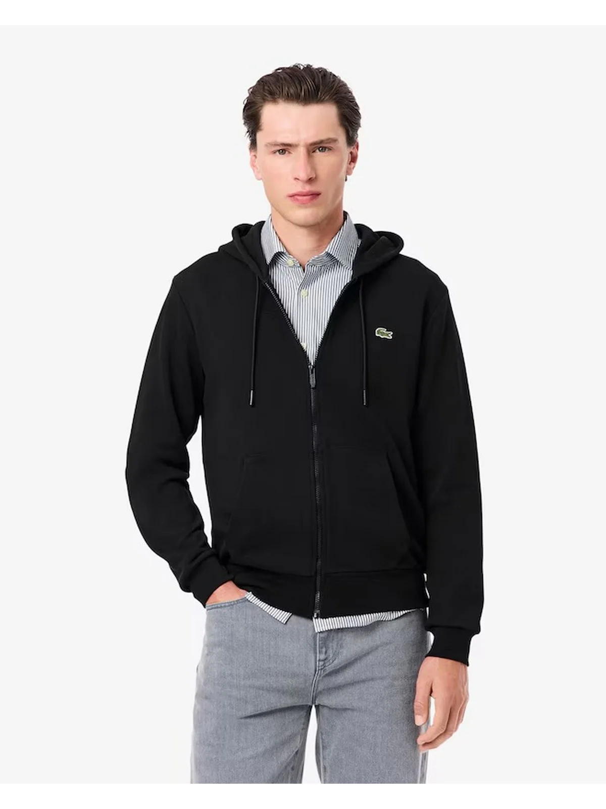 LACOSTE Felpa Uomo  SH9809 031 Nero - Image 2