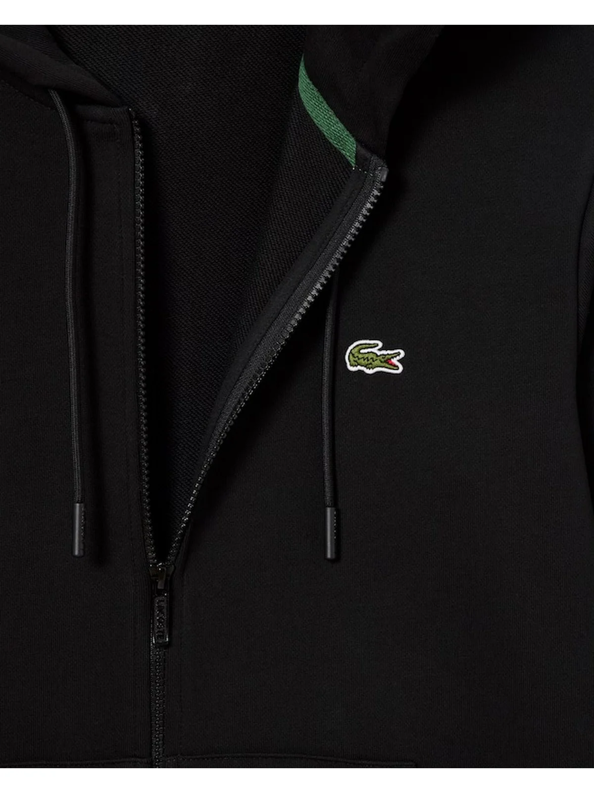 LACOSTE Felpa Uomo  SH9809 031 Nero - Image 5