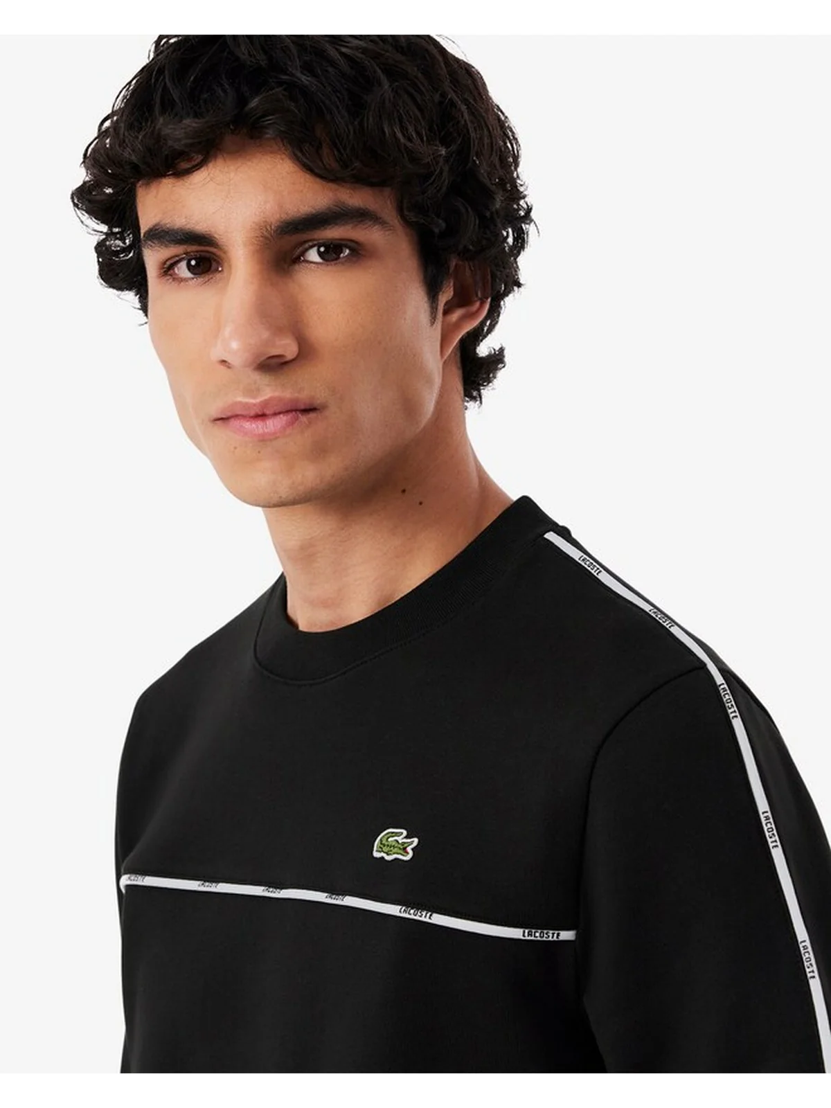 LACOSTE Felpa Uomo  SH9818 031 Nero - Image 3