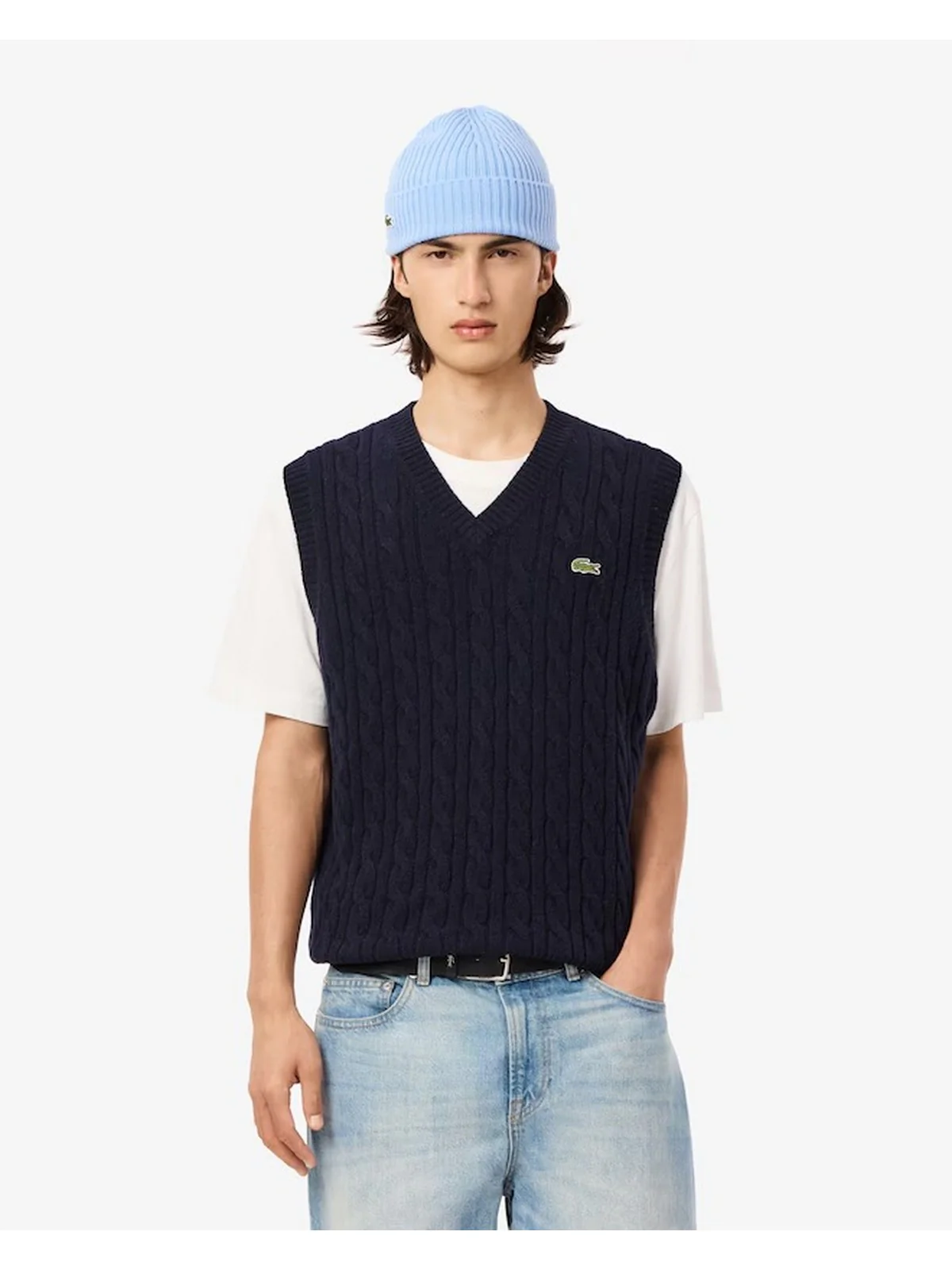 LACOSTE Gilet Uomo  AH3132 166 Blu - Image 2