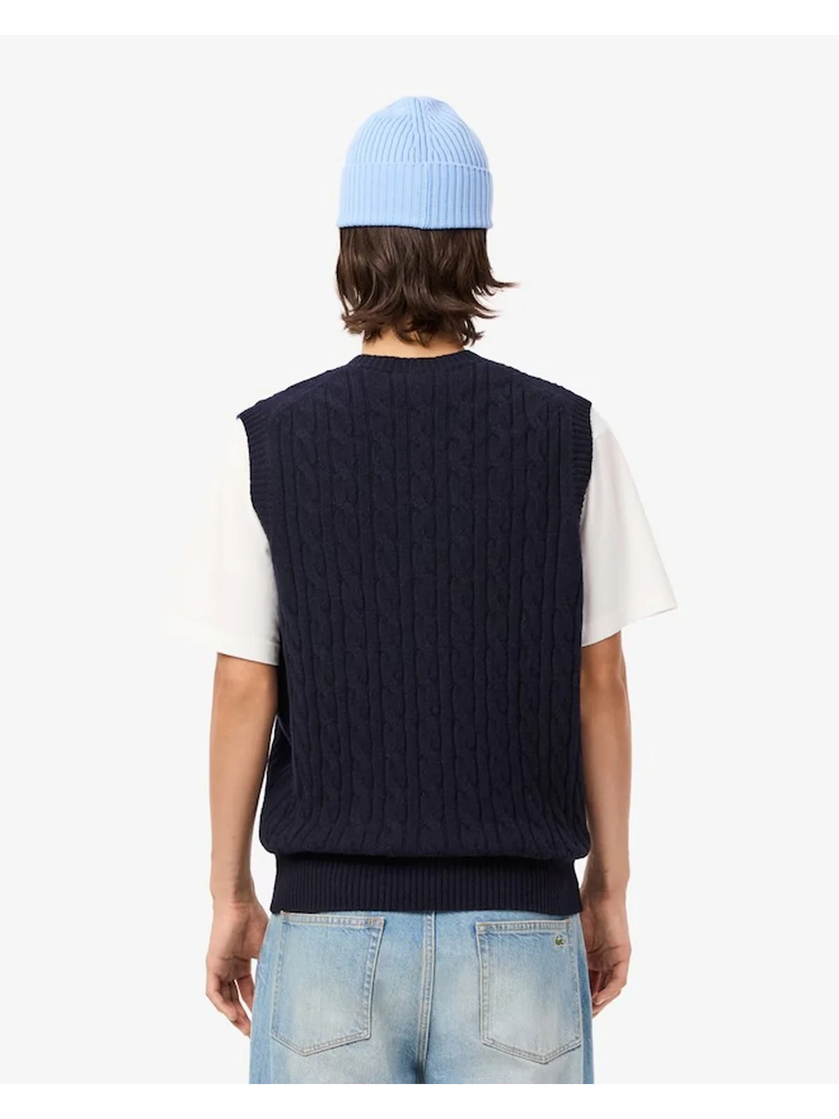 LACOSTE Gilet Uomo  AH3132 166 Blu - Image 3