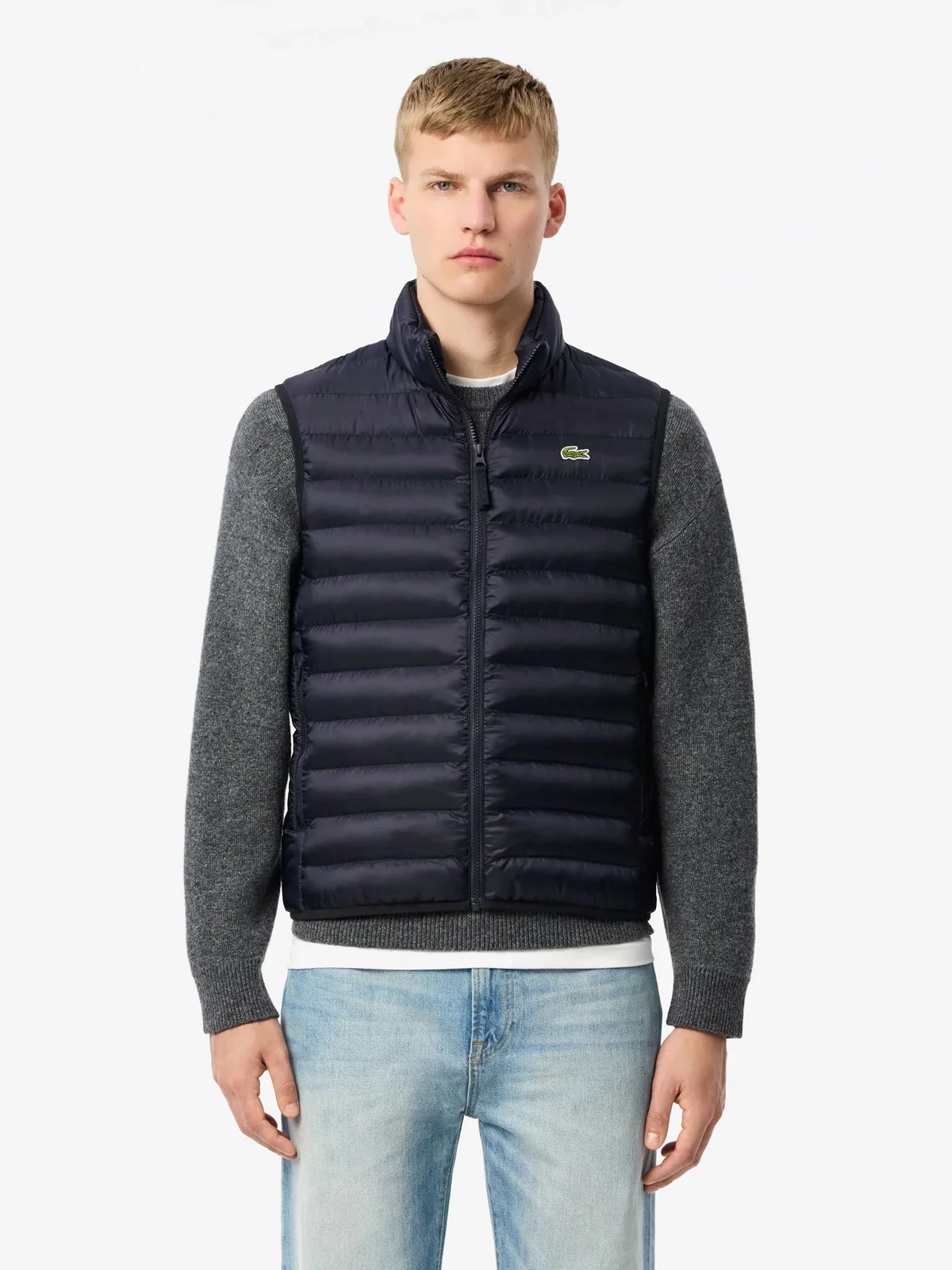 LACOSTE Gilet Uomo  BH2886 HDE Blu - Image 2