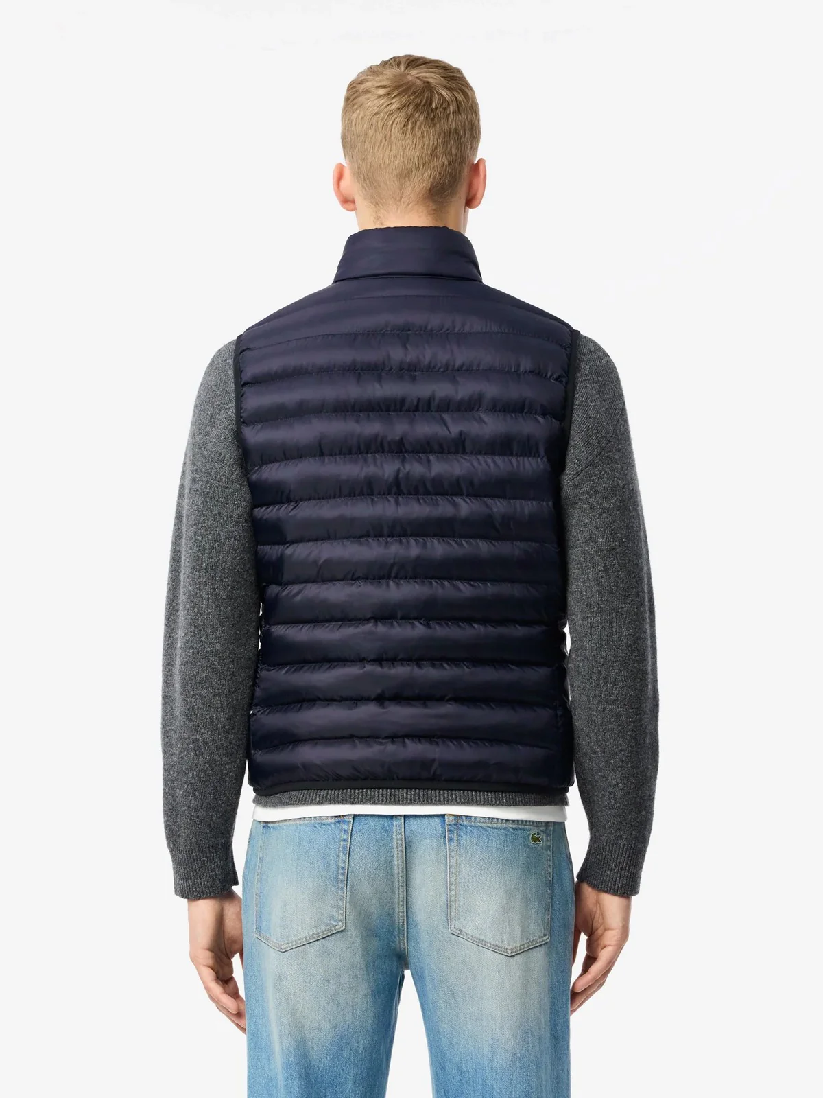 LACOSTE Gilet Uomo  BH2886 HDE Blu - Image 3