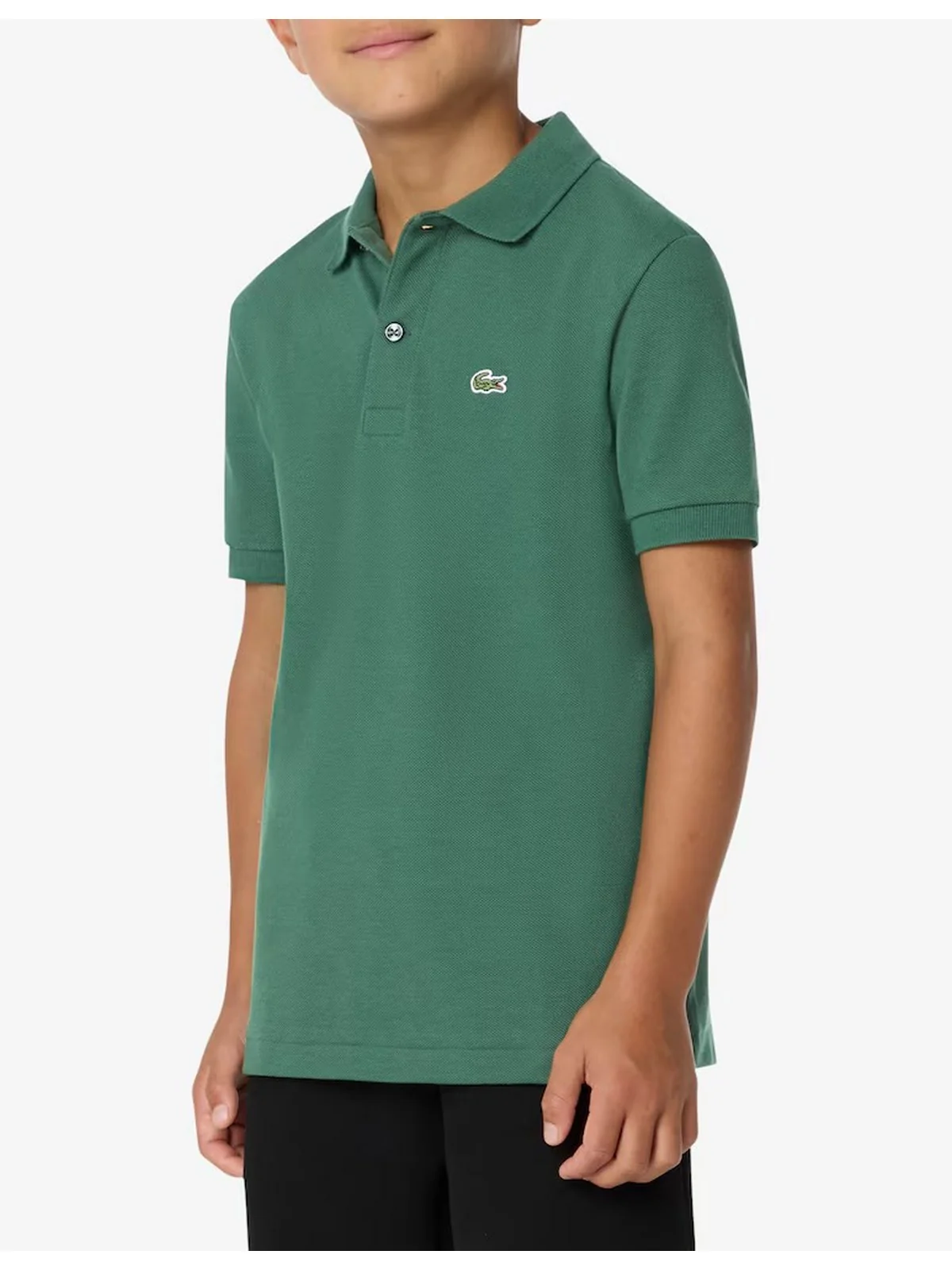 LACOSTE KIDS Polo Unisex bambino LCB NON-ORGANIC PETIT PIQUE PO 847354 F9W Verde - Image 3