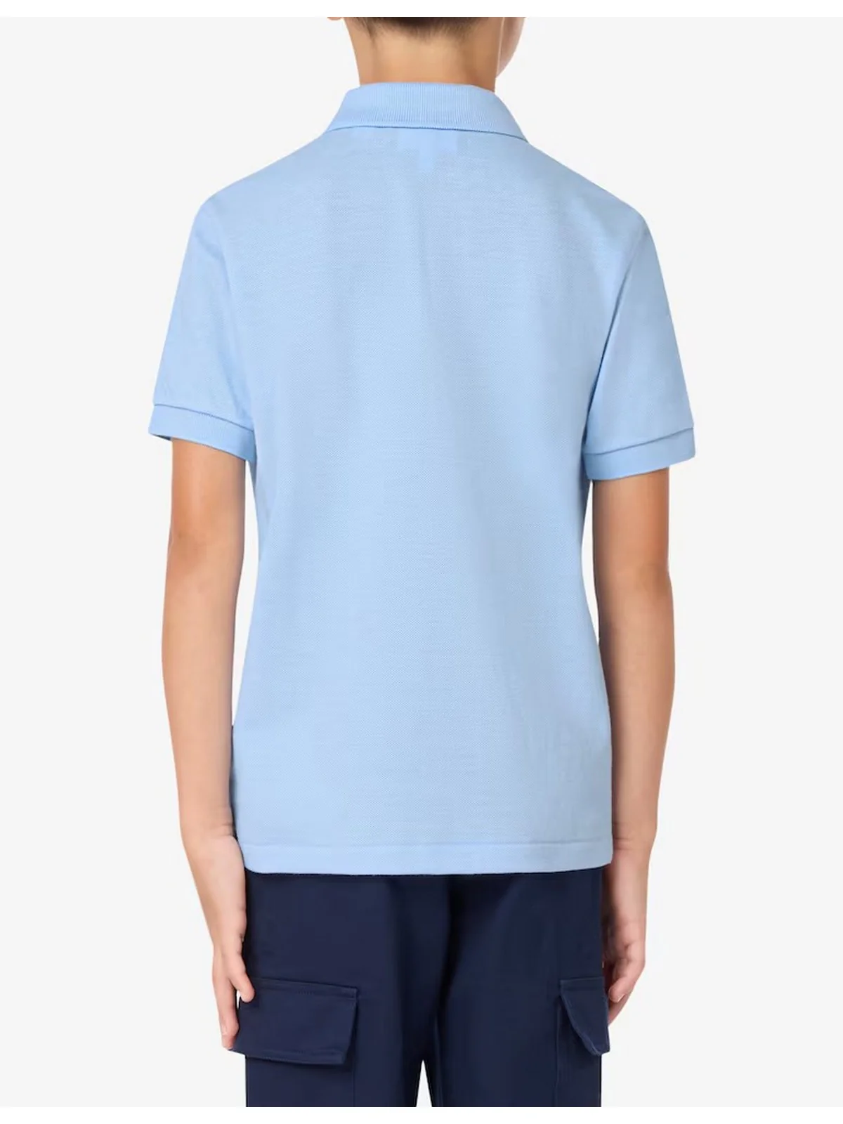 LACOSTE KIDS Polo Unisex bambino LCB NON-ORGANIC PETIT PIQUE PO 847354 HBP AZZURRO - Image 2