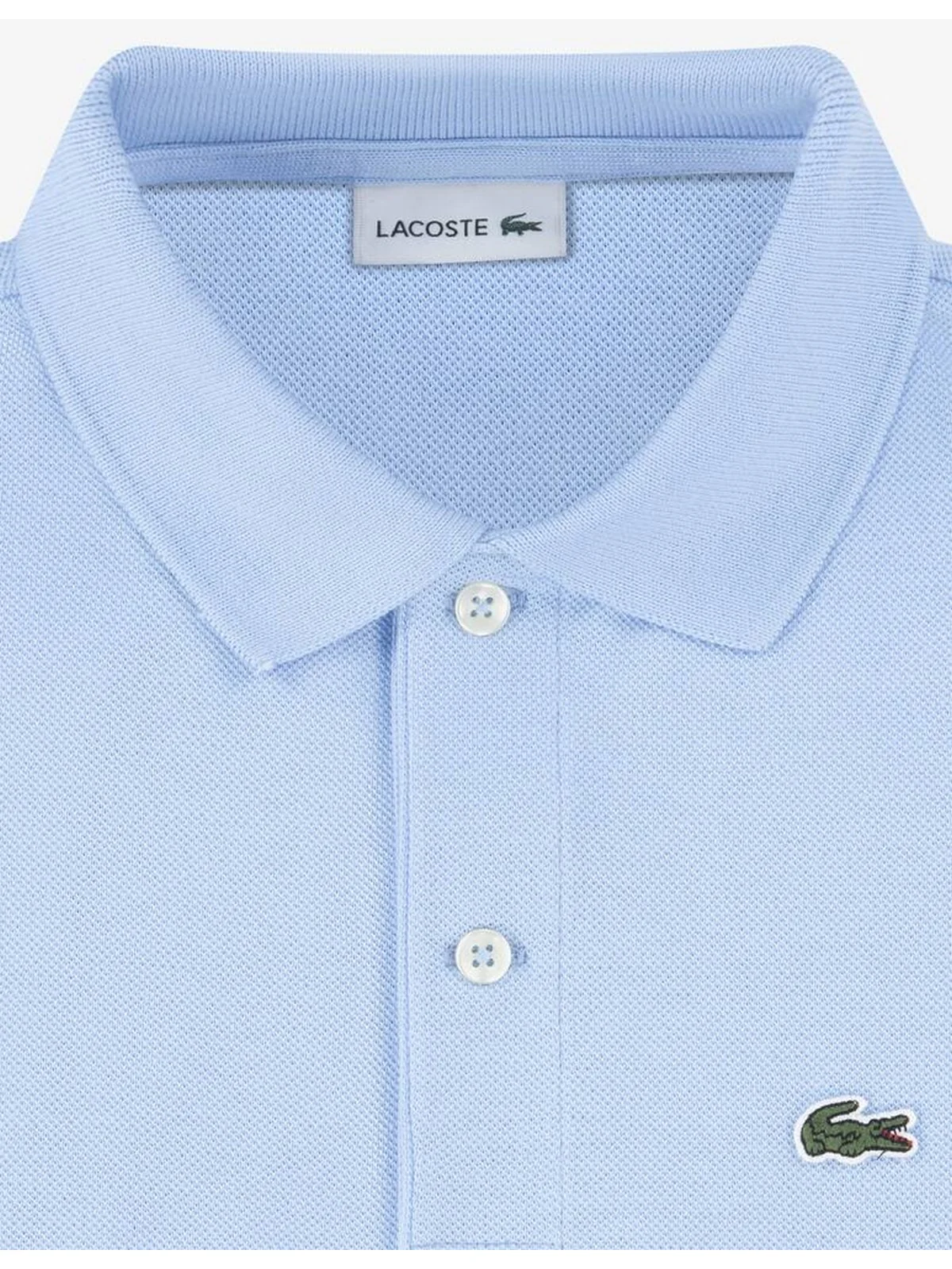 LACOSTE KIDS Polo Unisex bambino LCB NON-ORGANIC PETIT PIQUE PO 847354 HBP AZZURRO - Image 4