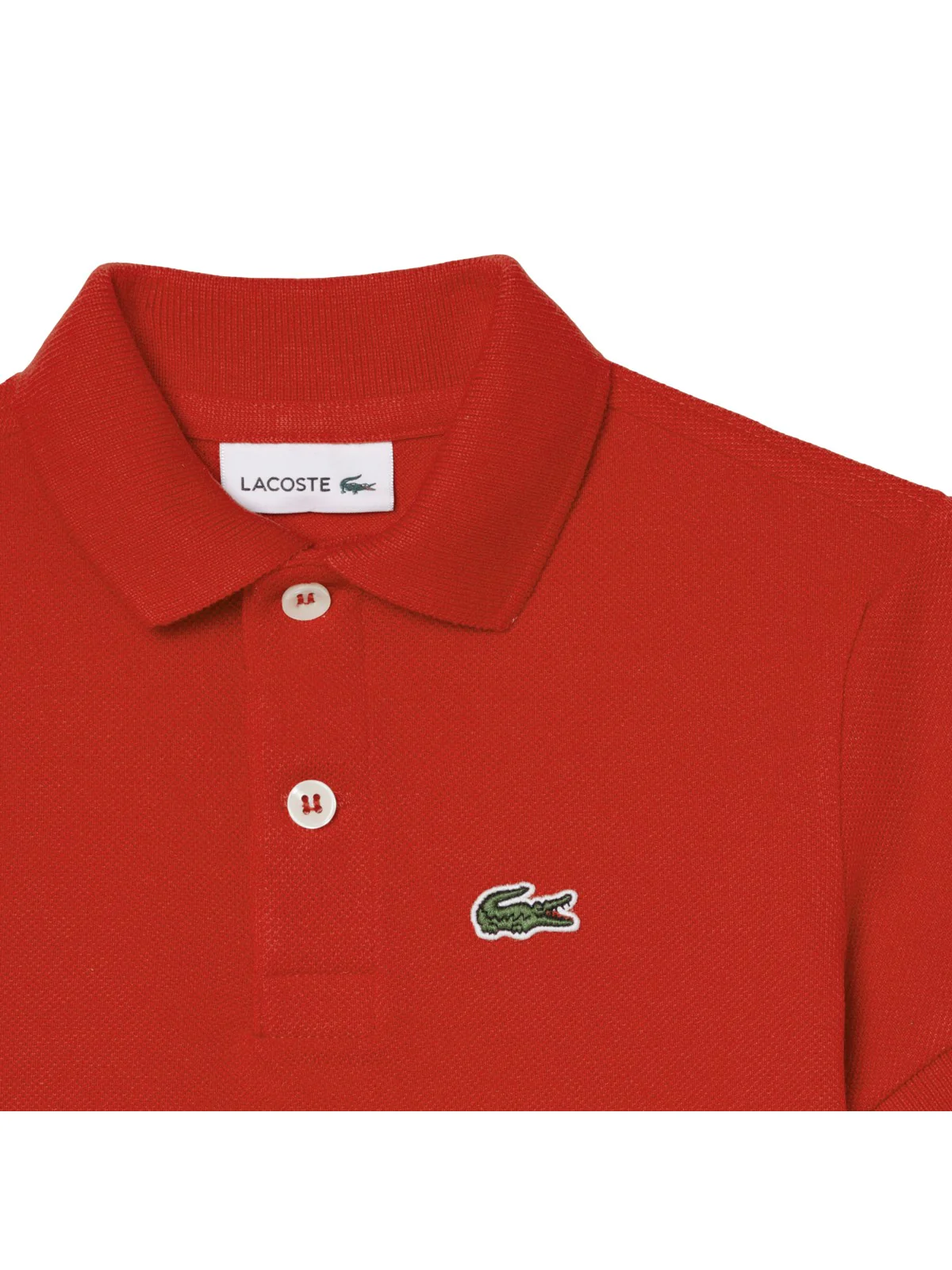 LACOSTE KIDS Polo Unisex bambino LCB NON-ORGANIC PETIT PIQUE PO 847354 RCJ Rosso - Image 3