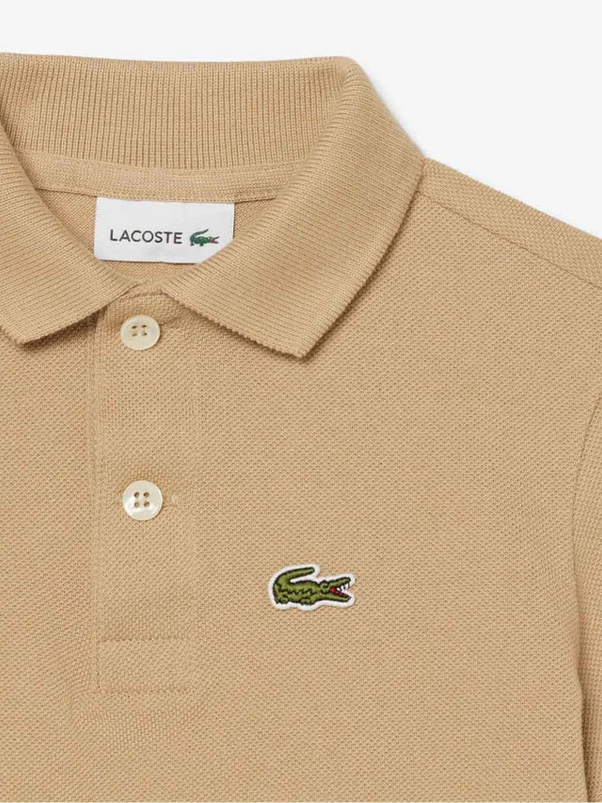 LACOSTE KIDS Polo Unisex bambino LCB NON-ORGANIC PETIT PIQUE PO 947354 02S Beige - Image 2