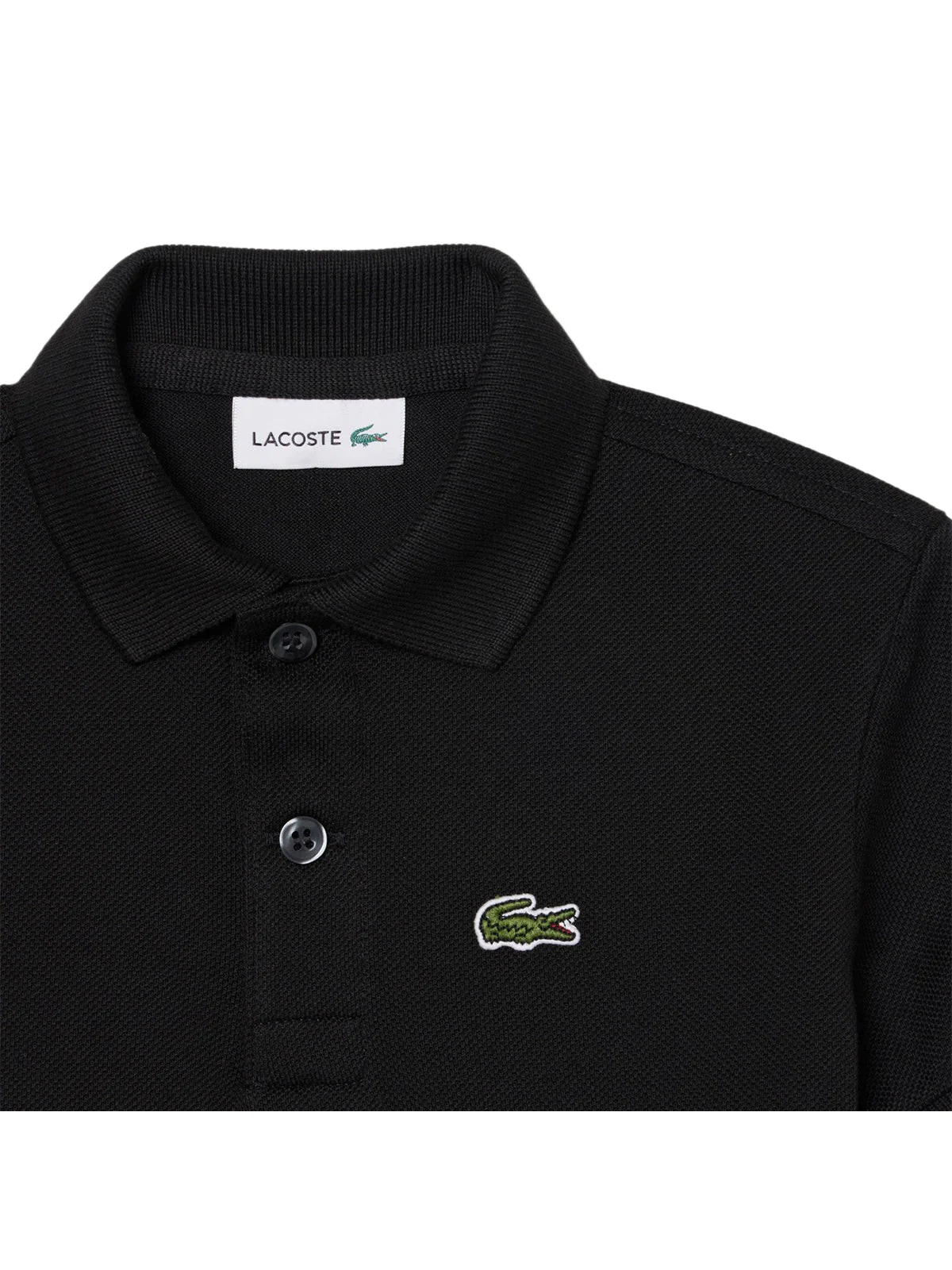 LACOSTE KIDS Polo Unisex bambino LCB NON-ORGANIC PETIT PIQUE PO 947354 K96 Nero - Image 2