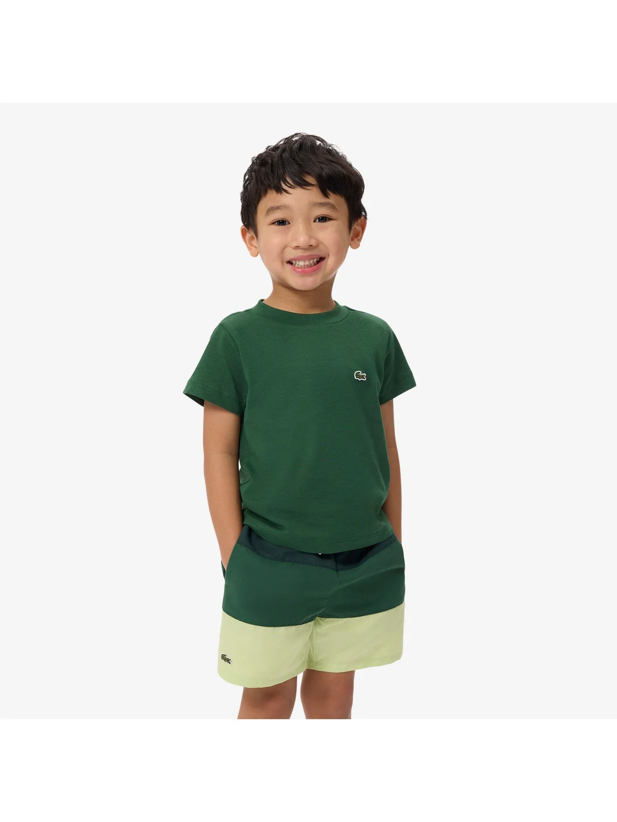 LACOSTE KIDS T-shirt Unisex bambino LCB CORE TEE 847025 F9W Verde - Image 4