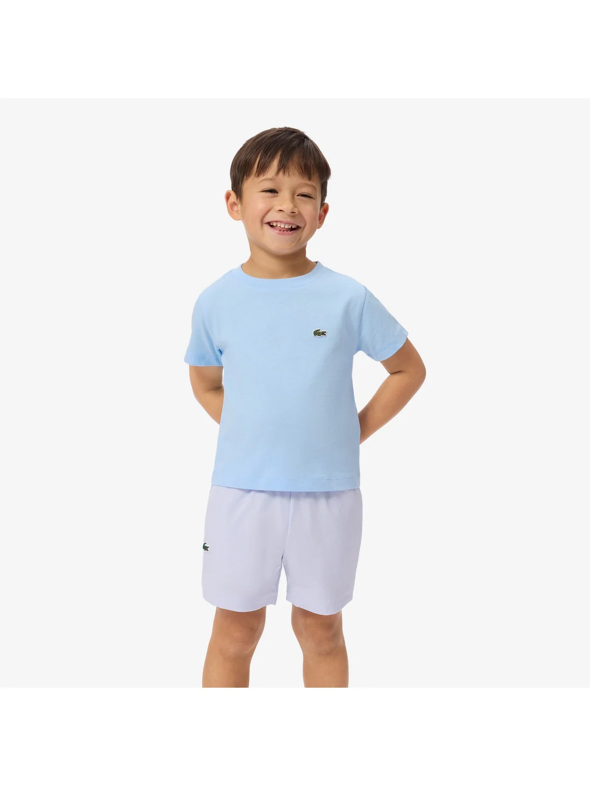 LACOSTE KIDS T-shirt Unisex bambino LCB CORE TEE 847025 HBP AZZURRO - Image 3