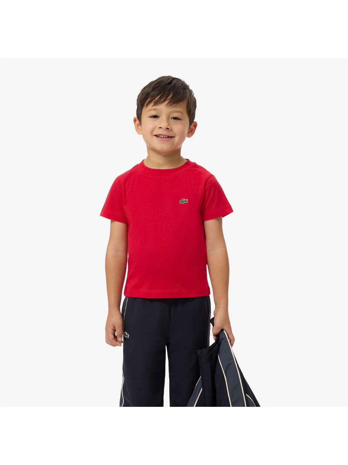 LACOSTE KIDS T-shirt Unisex bambino LCB CORE TEE 847025 RCJ Rosso - Image 3