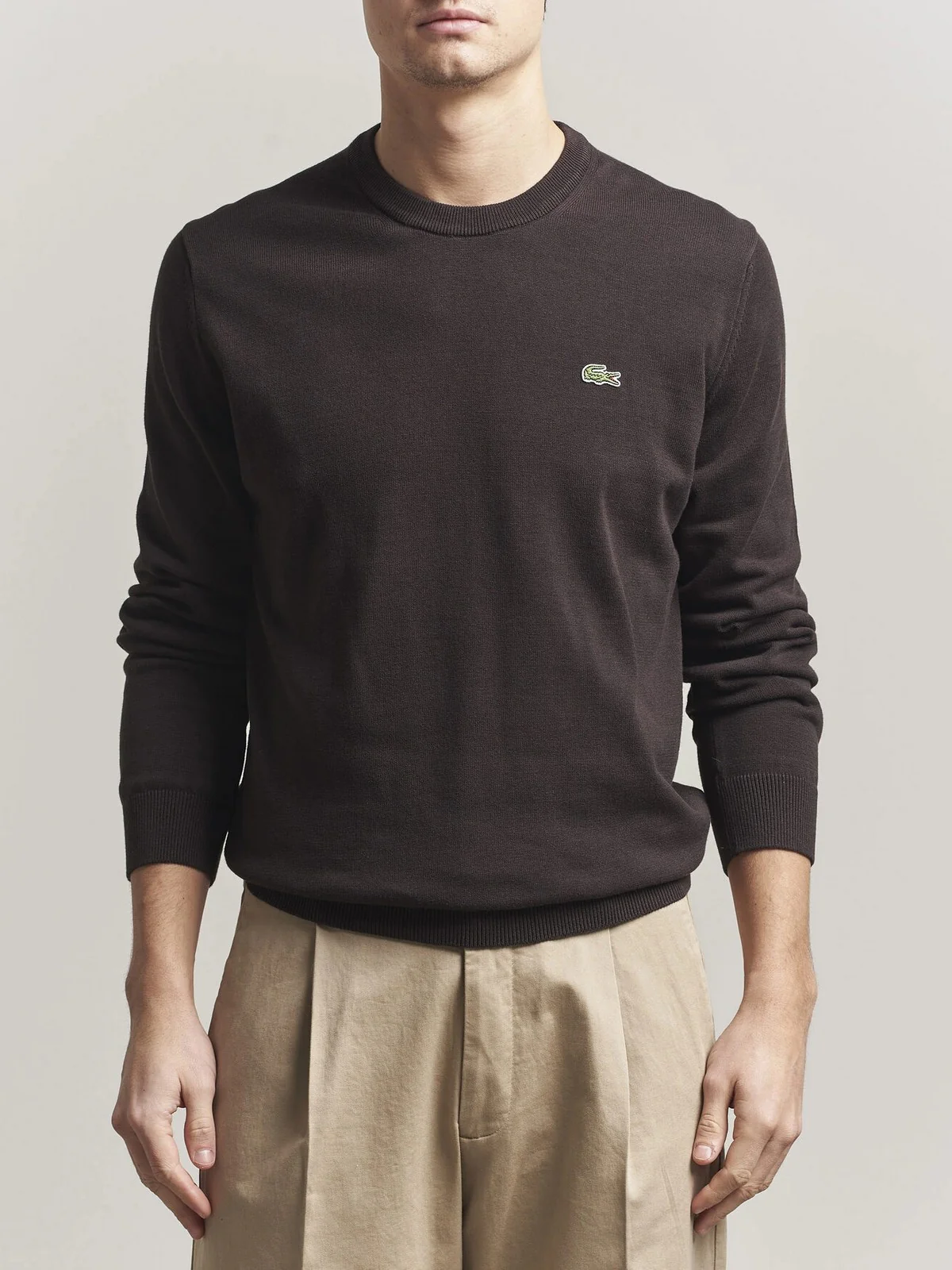 LACOSTE Maglia Uomo  AH0128 3LA Marrone - Image 2