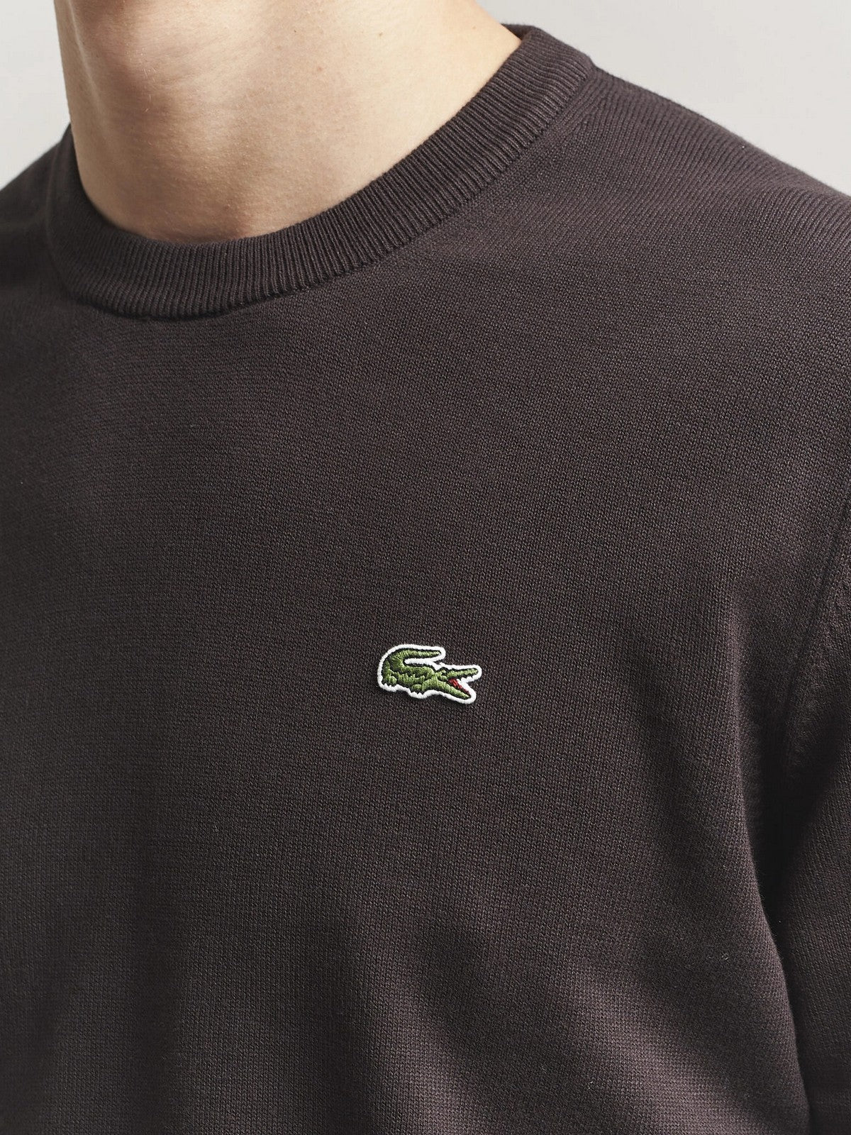 LACOSTE Maglia Uomo  AH0128 3LA Marrone - Image 4
