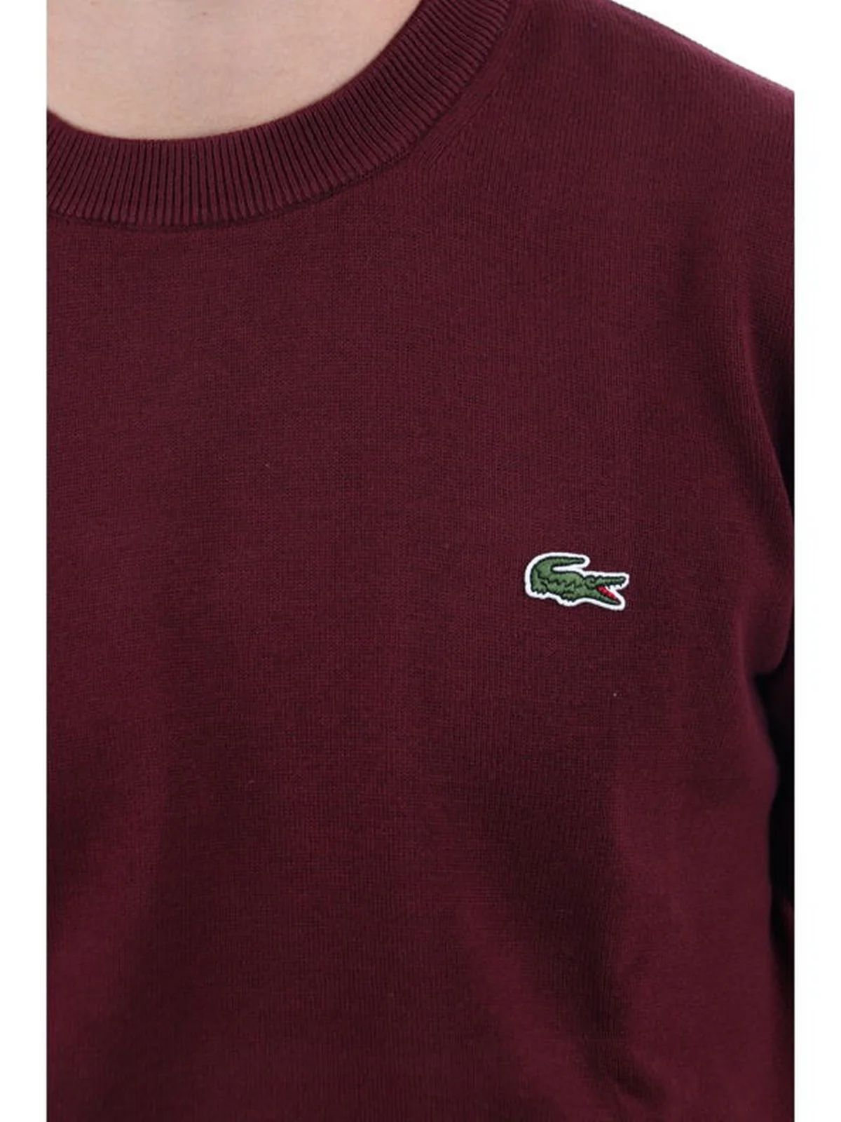 LACOSTE Maglia Uomo  AH0128 BZD Rosso - Image 5