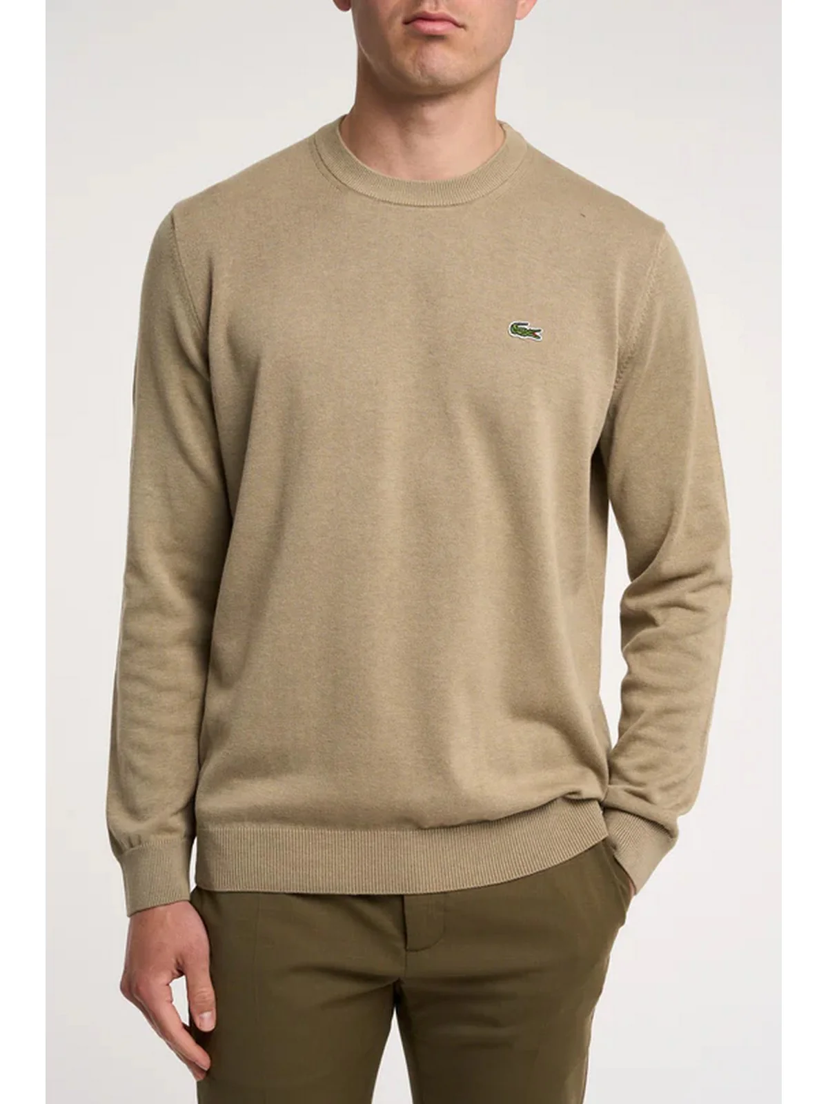 LACOSTE Maglia Uomo  AH0128 CB8 Beige - Image 2