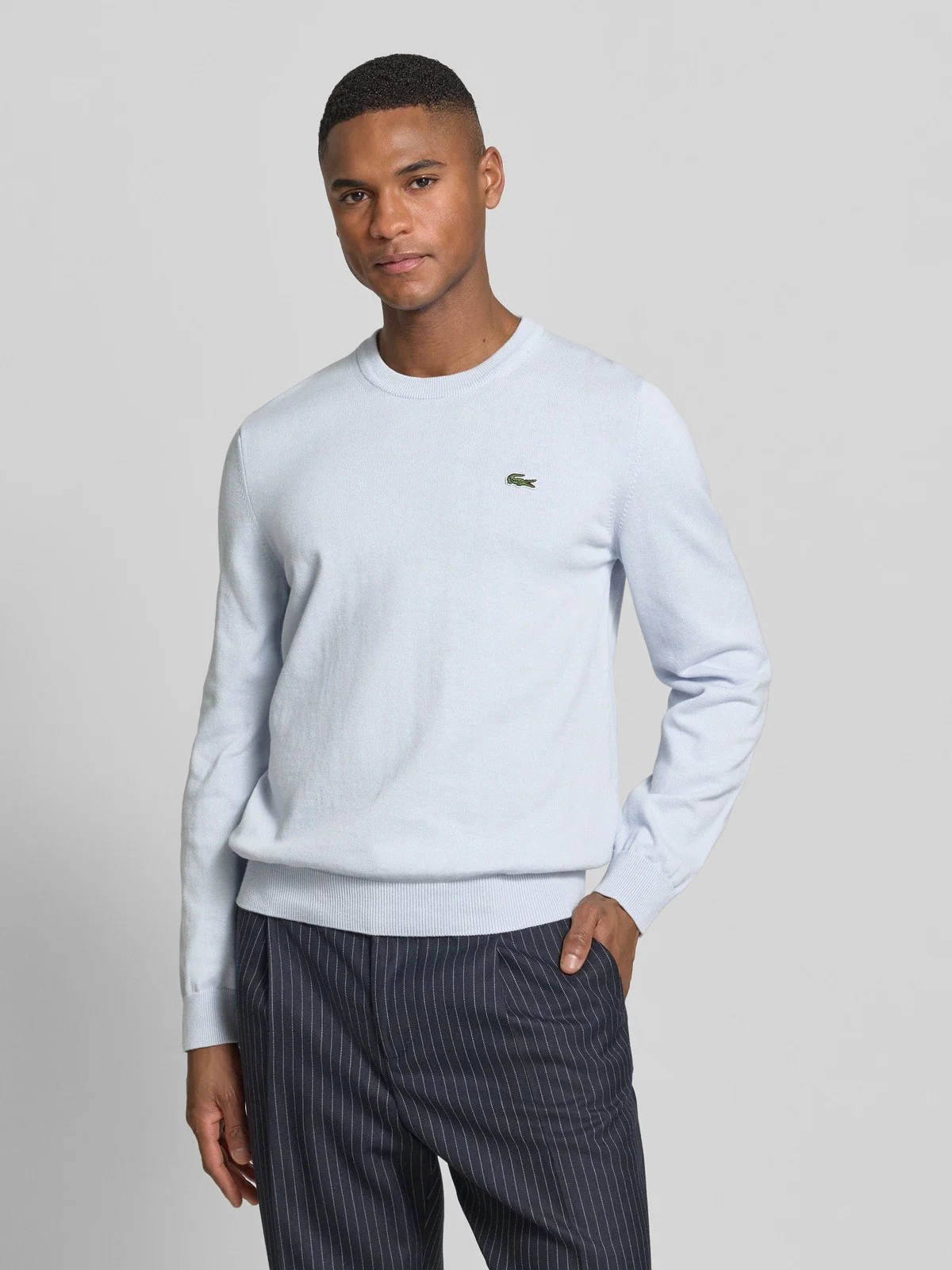 LACOSTE Maglia Uomo  AH0128 J2G BLU CHIARO - Image 3