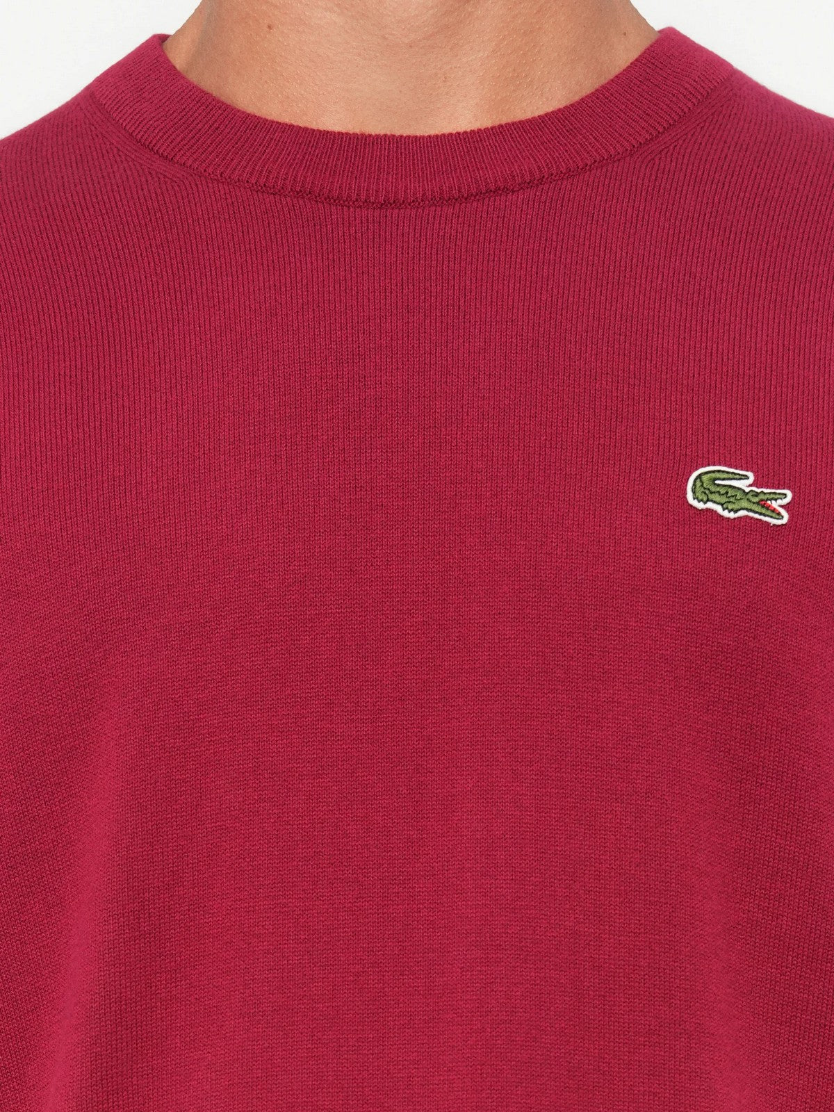 LACOSTE Maglione Uomo  AH0128 476 BORDEAUX - Image 4
