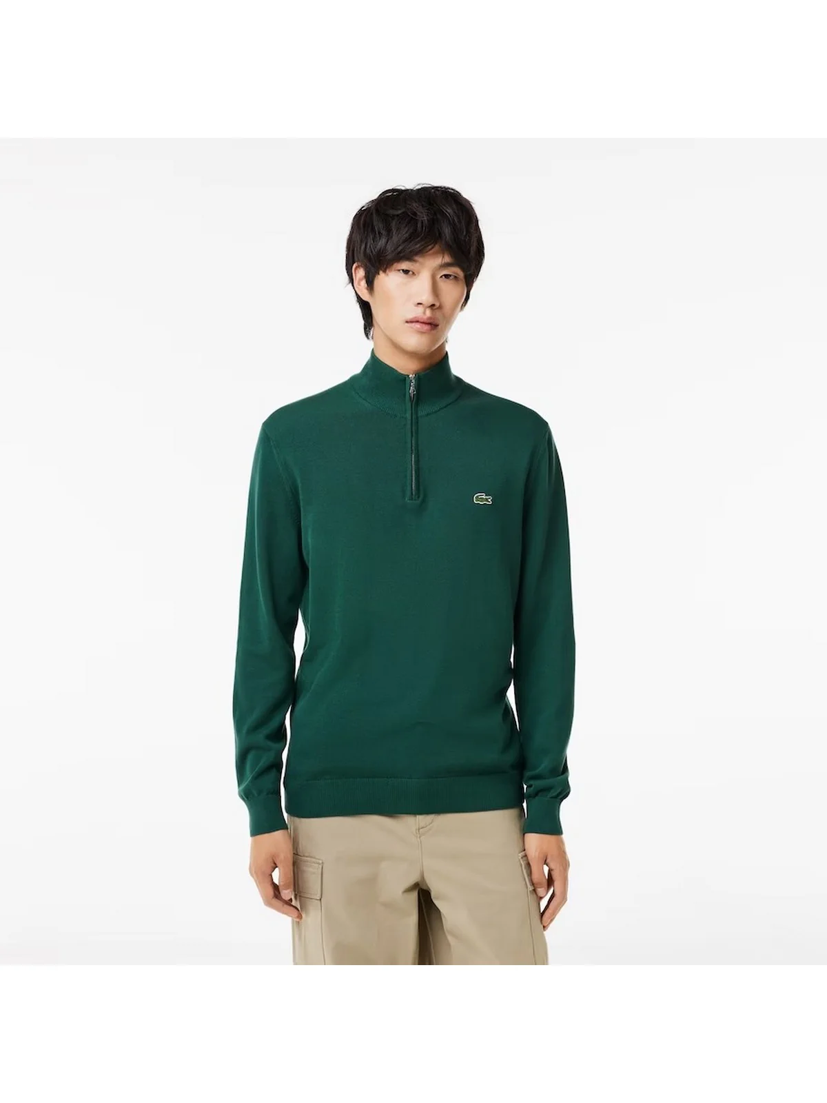 LACOSTE Maglione Uomo  AH1980 YZP Verde - Image 5