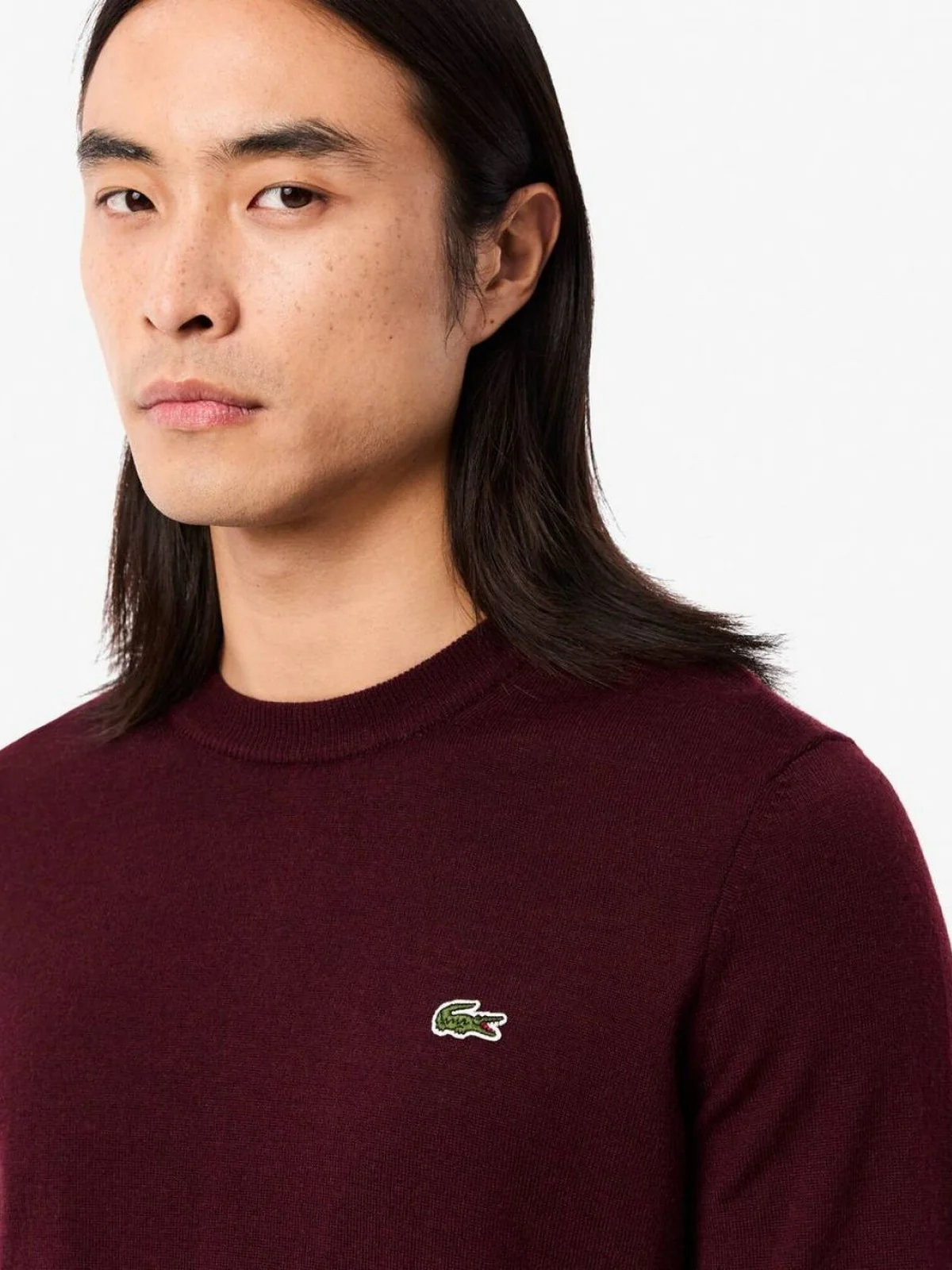 LACOSTE Maglione Uomo  AH3225 BZD Rosso - Image 3