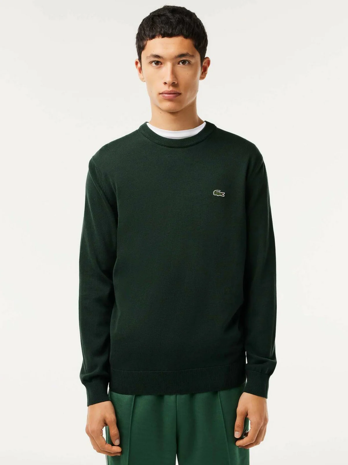 LACOSTE Maglione Uomo  AH3225 YZP Verde - Image 2